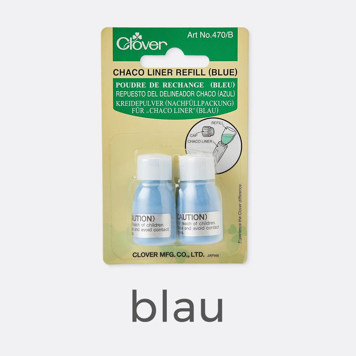 Clover Nachfüllpackung für "Chaco Liner" blau