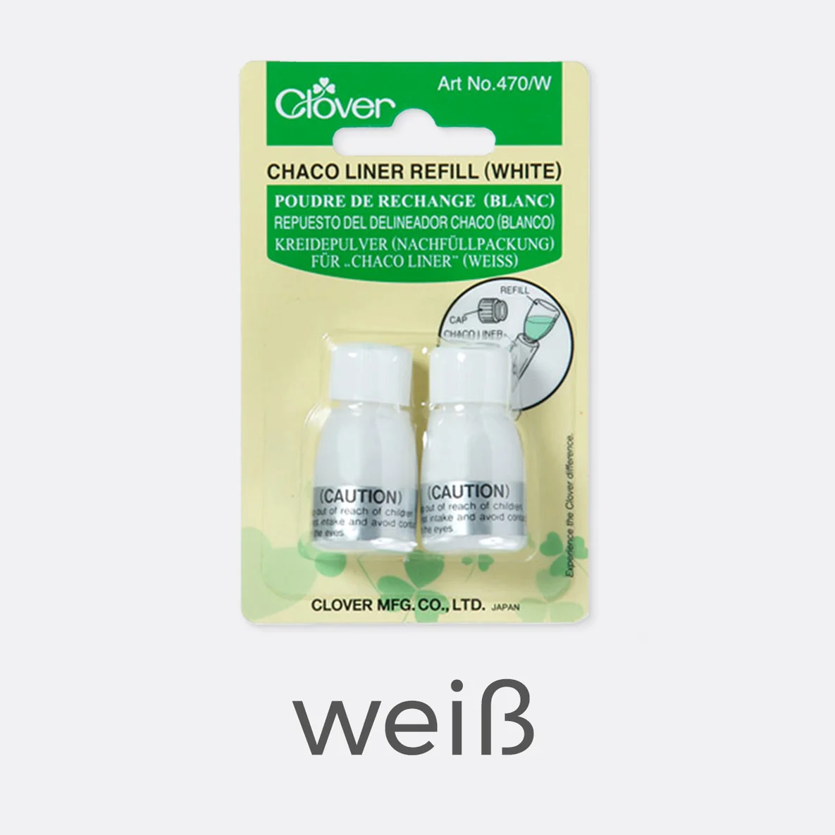 Clover Nachfüllpackung für "Chaco Liner" weiß