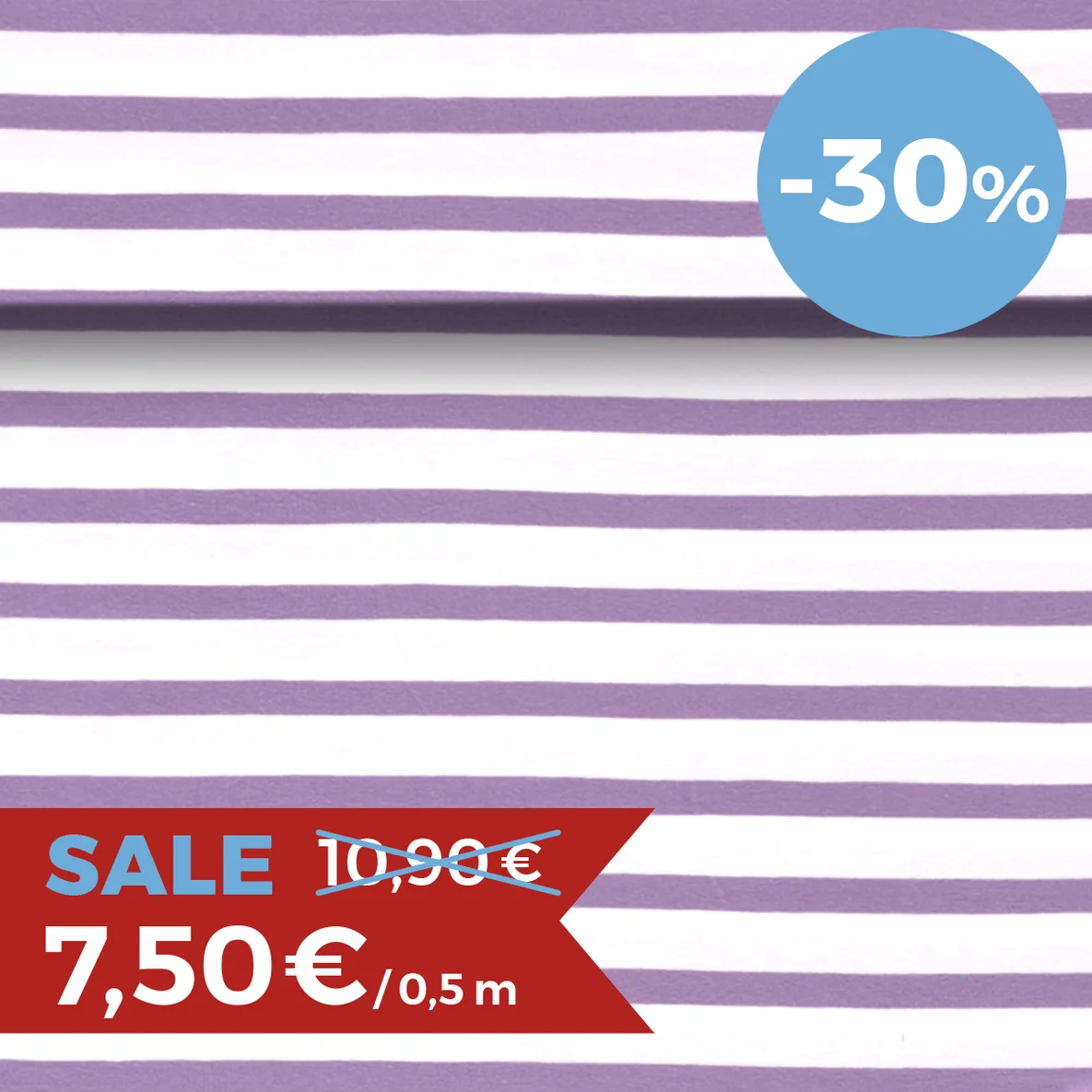 Bio Jersey Ice Cream Stripes Flieder Lavender