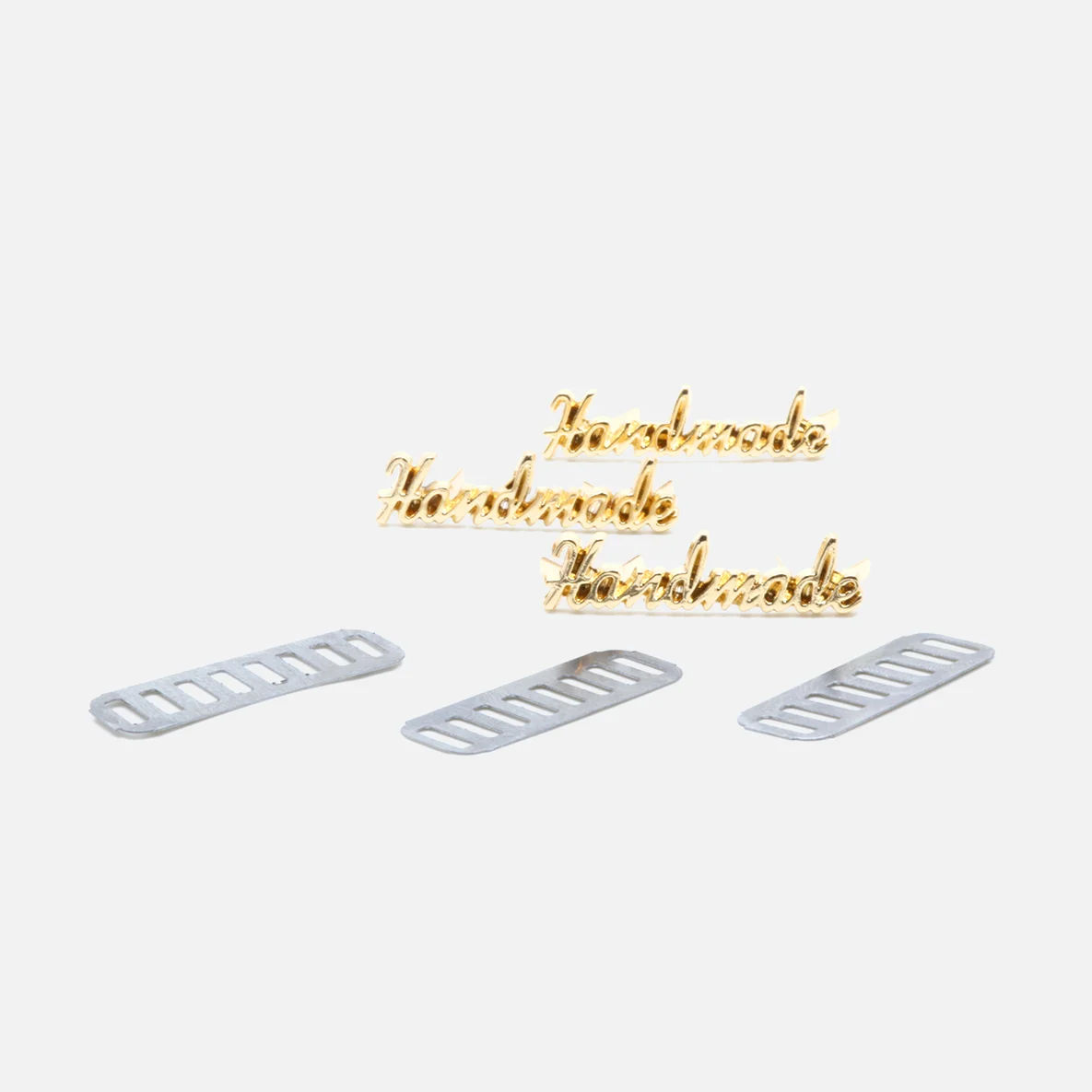 Metall Handmade Label Kontur, Gold
