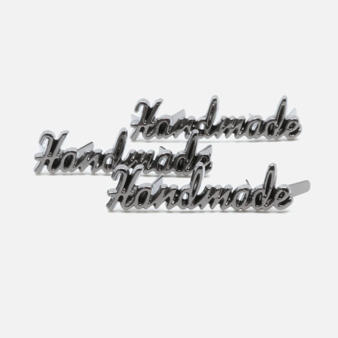 Metall Handmade Label Kontur, Gunmetal