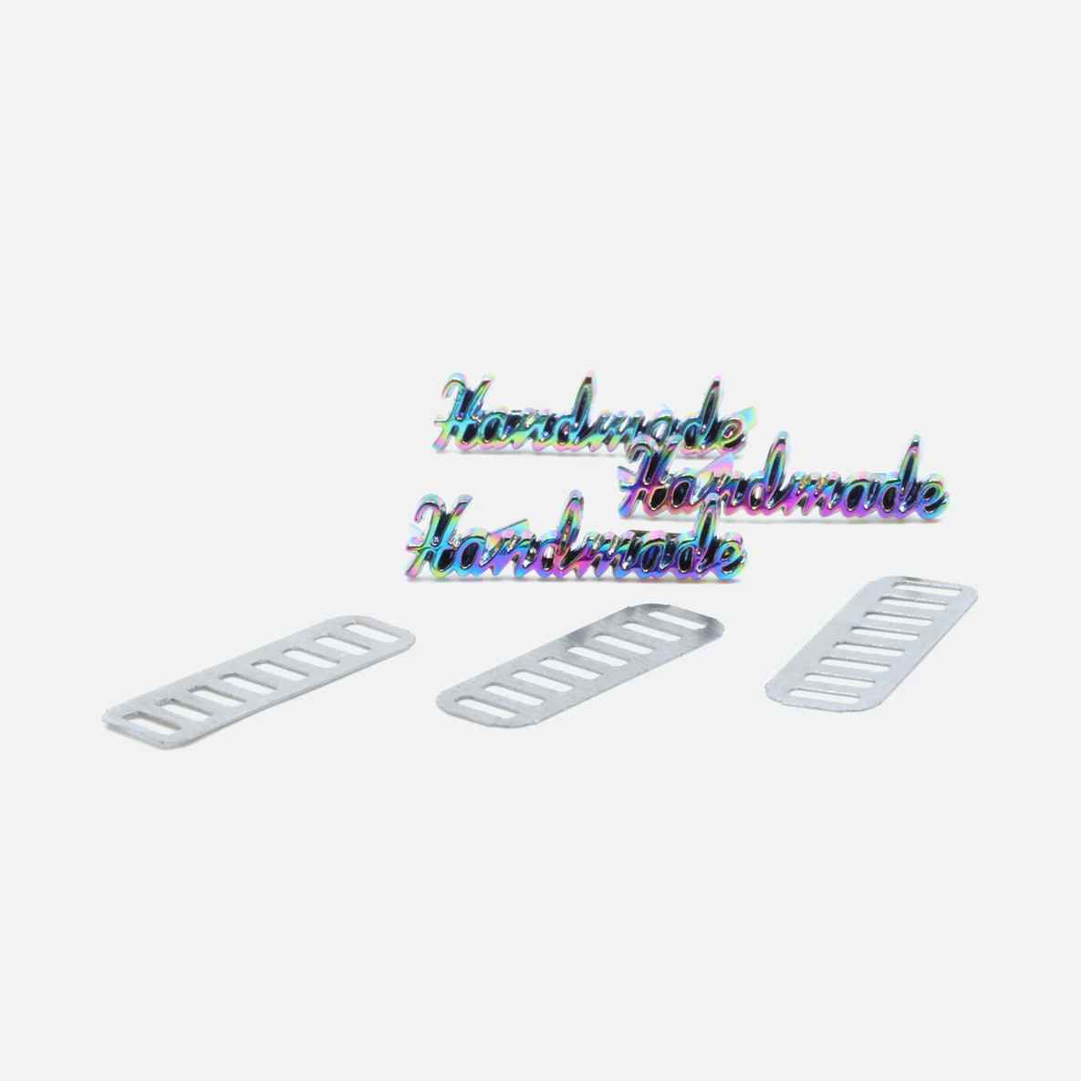 Metall Handmade Label Kontur, Rainbow