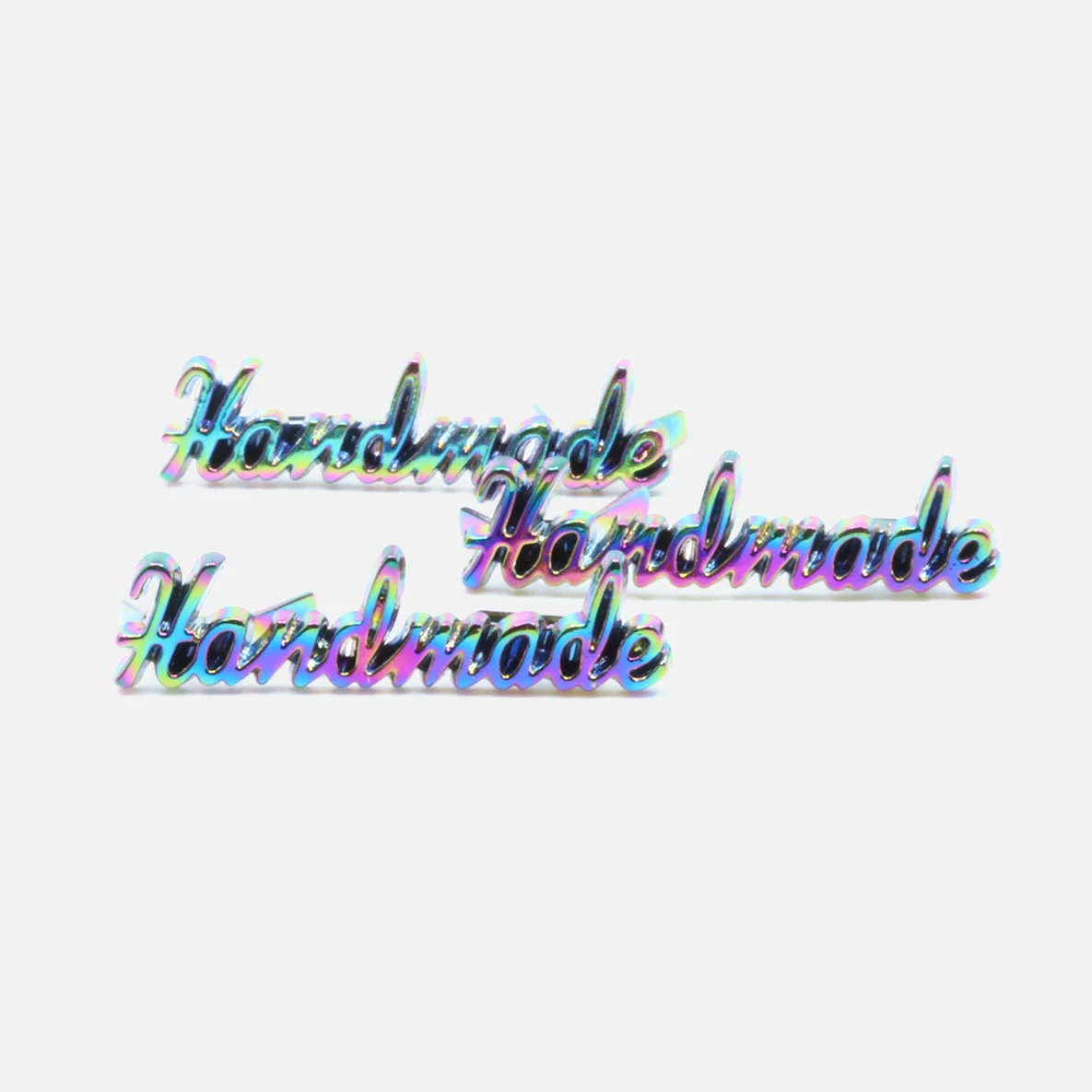 Metall Handmade Label Kontur, Rainbow