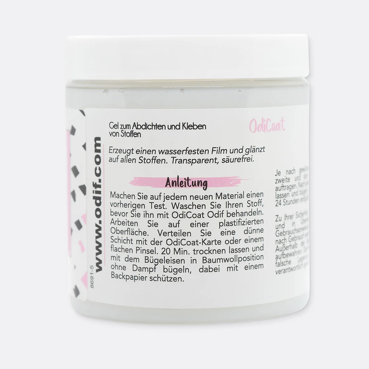 ODIF Odicoat Gel zur Stoffbeschichtung