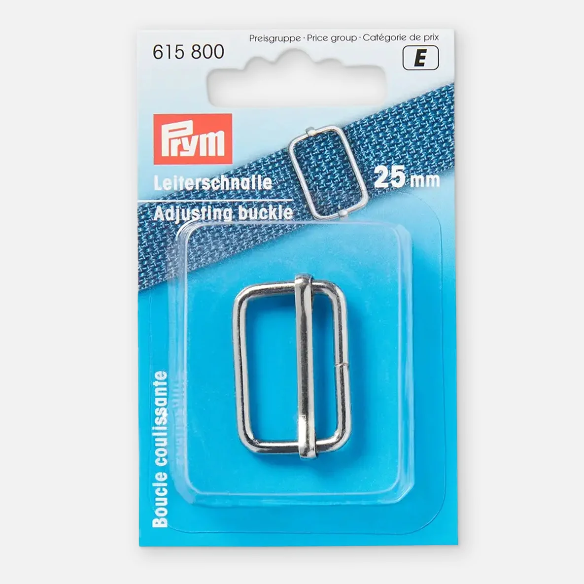 Leiterschnalle von PRYM, 25mm silber