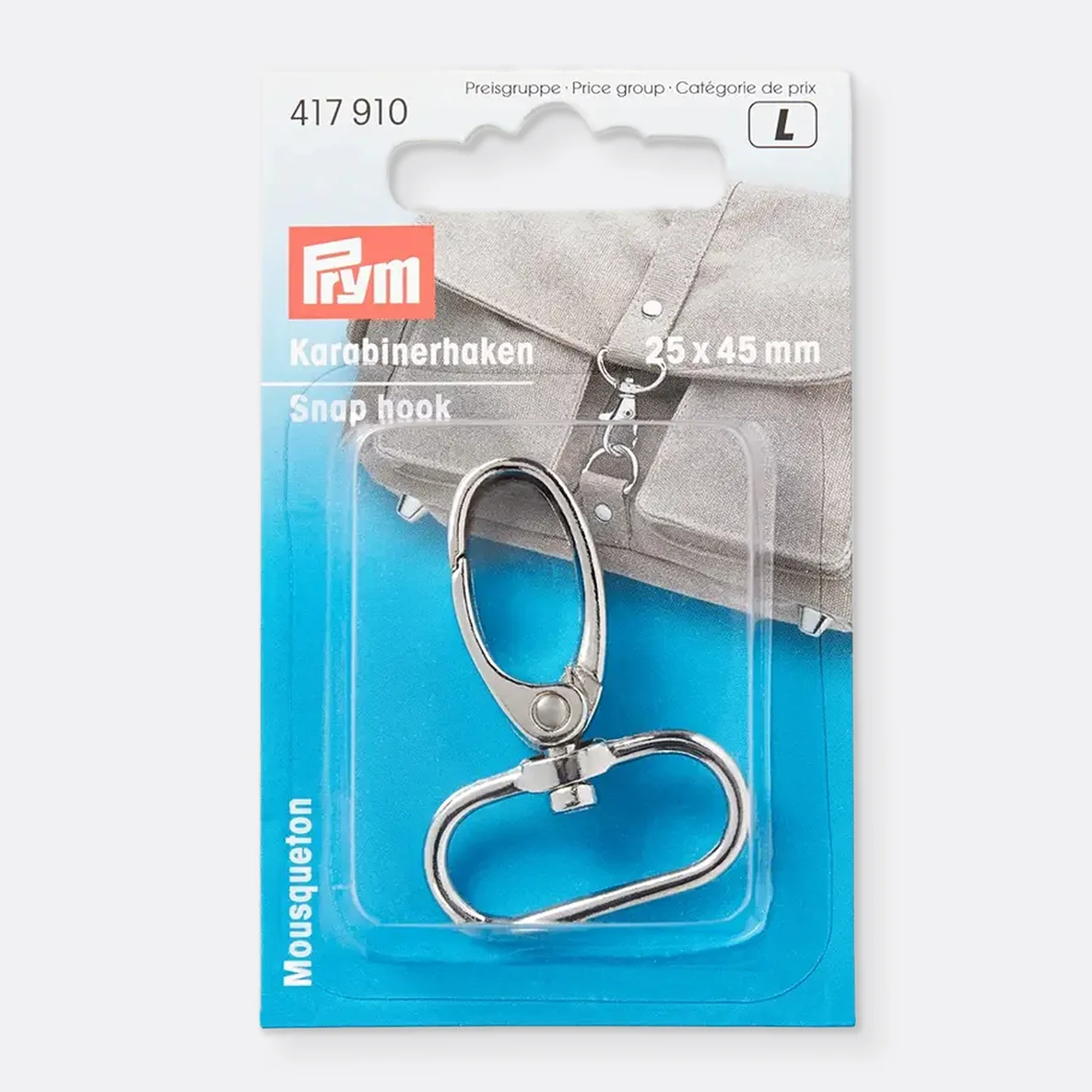PRYM Karabiner 25mm Silber
