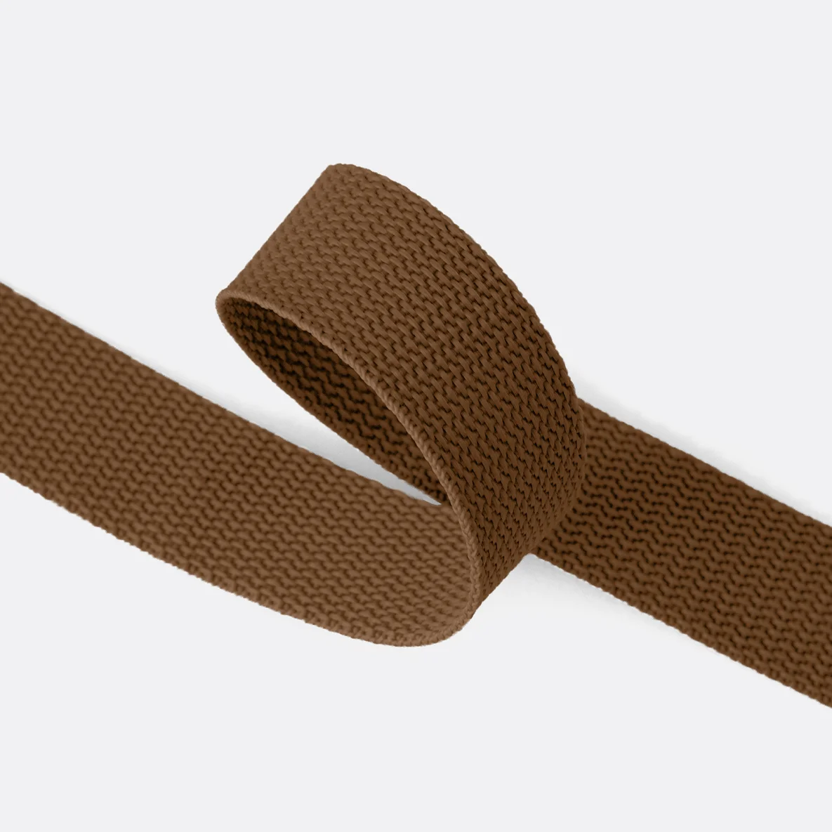 Gurtband Light 25mm, Schokoladenbraun D161