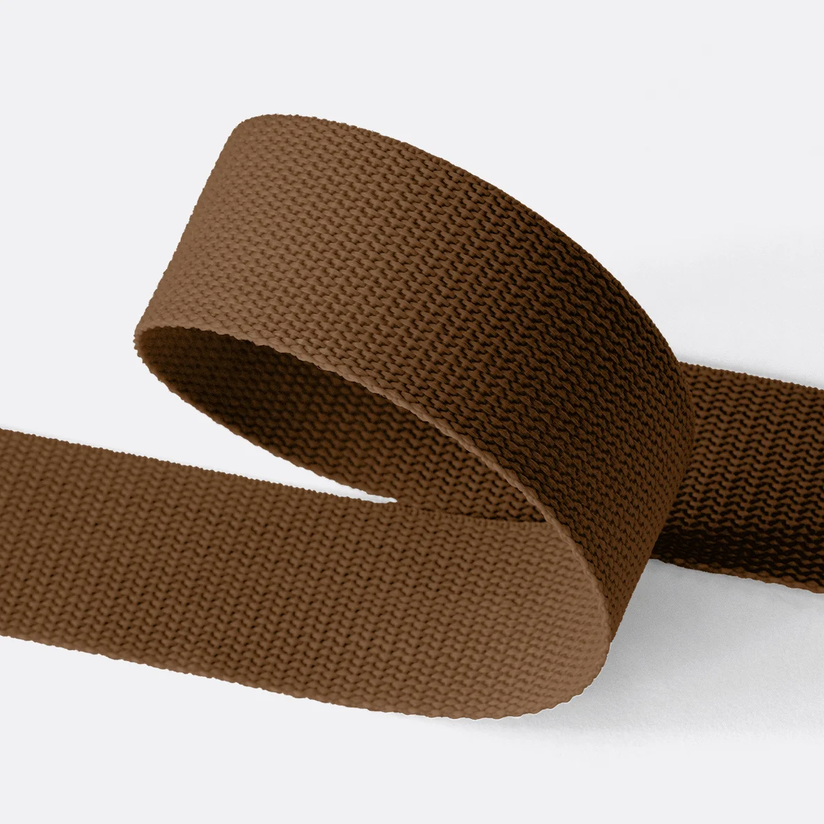 Gurtband Light 40mm, Schokoladenbraun D161