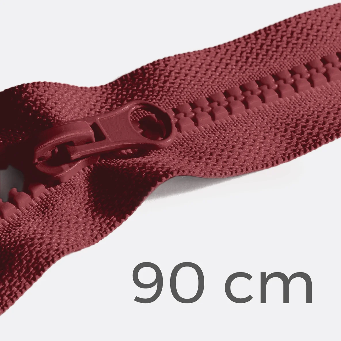 Reißverschluss teilbar 90cm Bordeaux D520