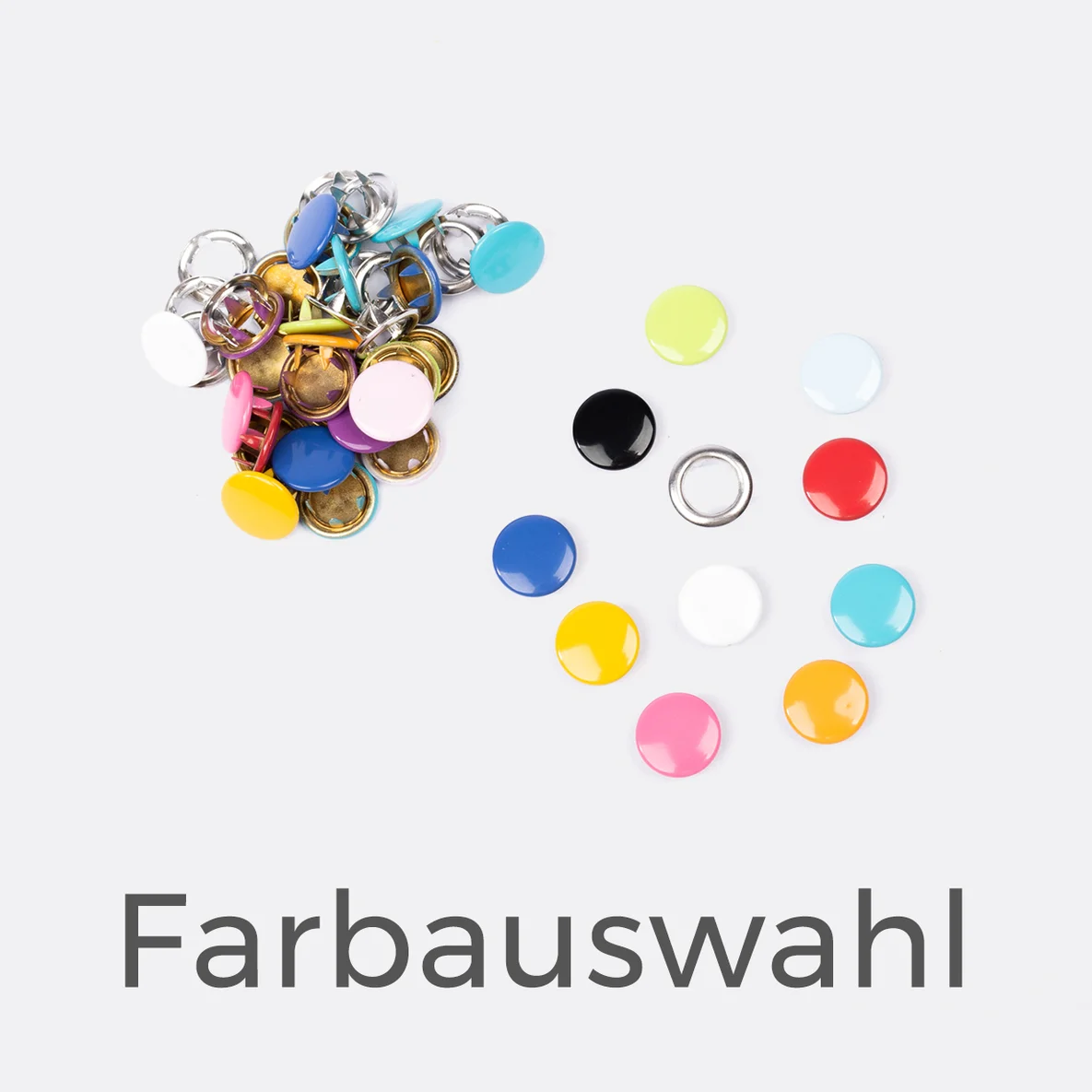 Jersey Druckknöpfe,  11mm, geschlossen