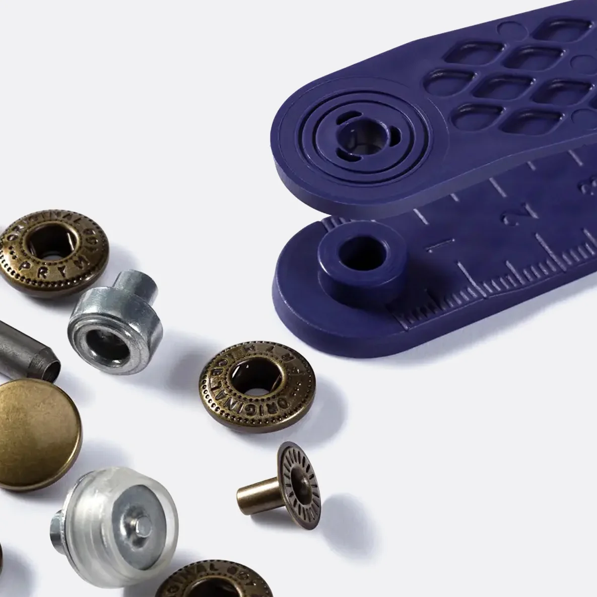 PRYM Anorak Druckknöpfe 12mm Altmessing