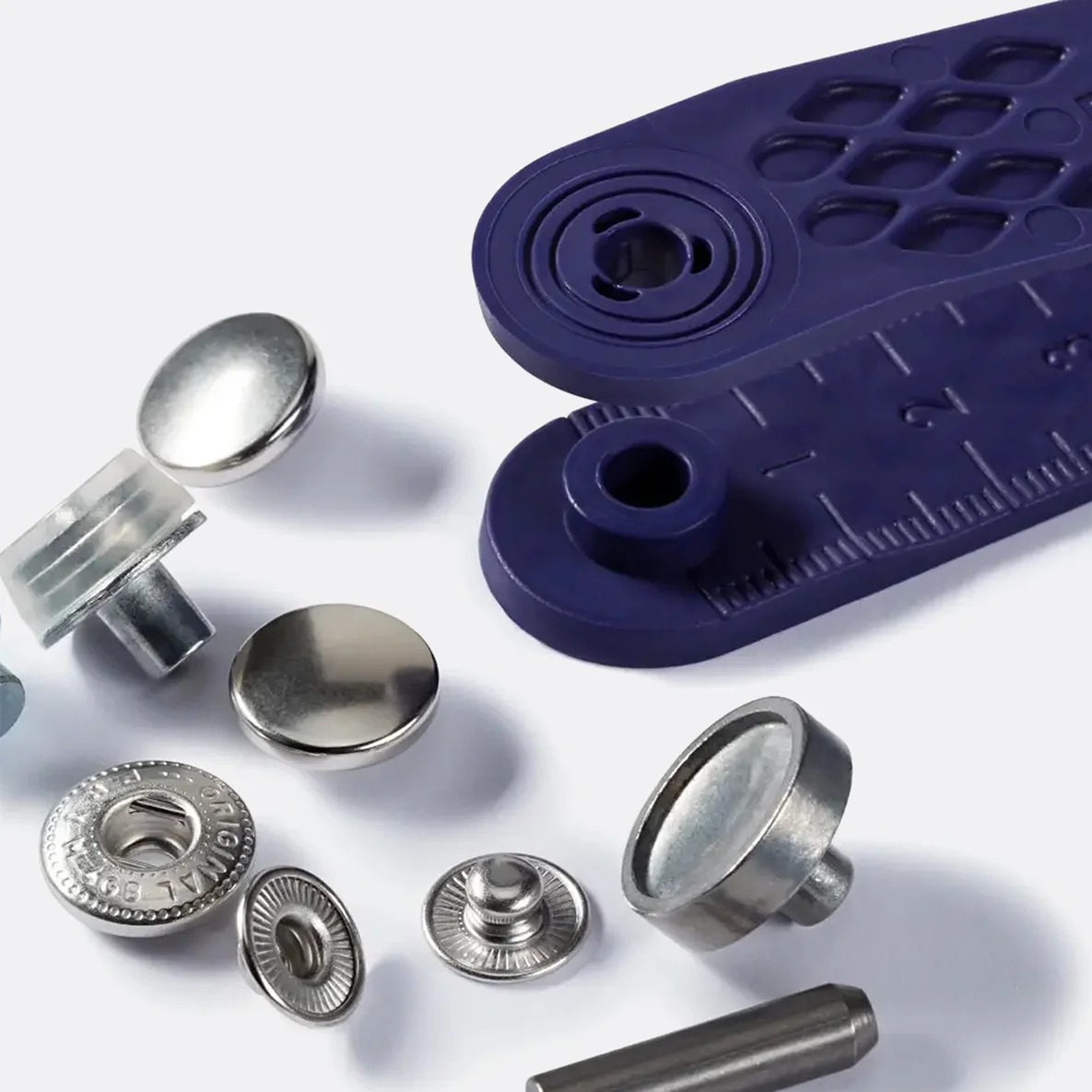 PRYM Anorak Druckknöpfe 12mm Silber