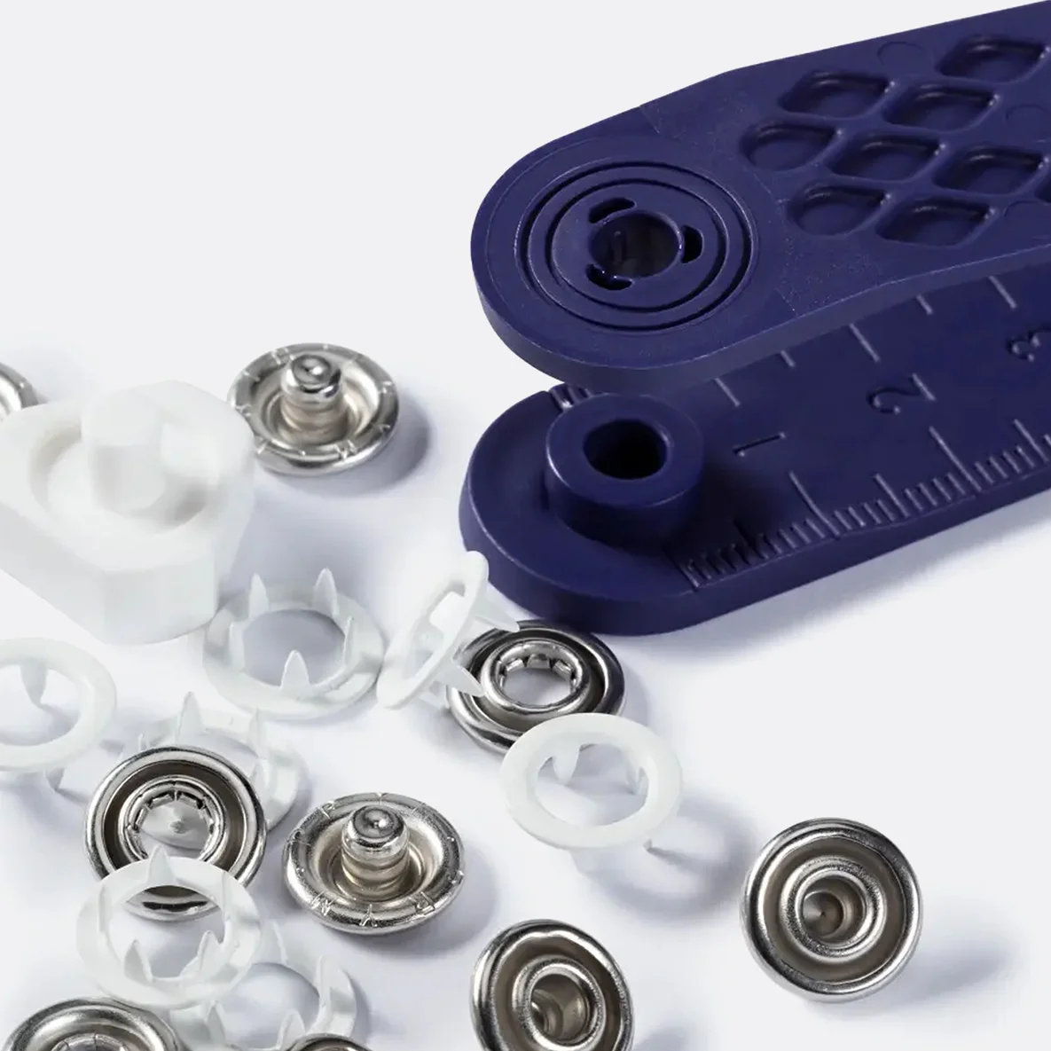 PRYM Jersey Druckknöpfe 10mm Weiß