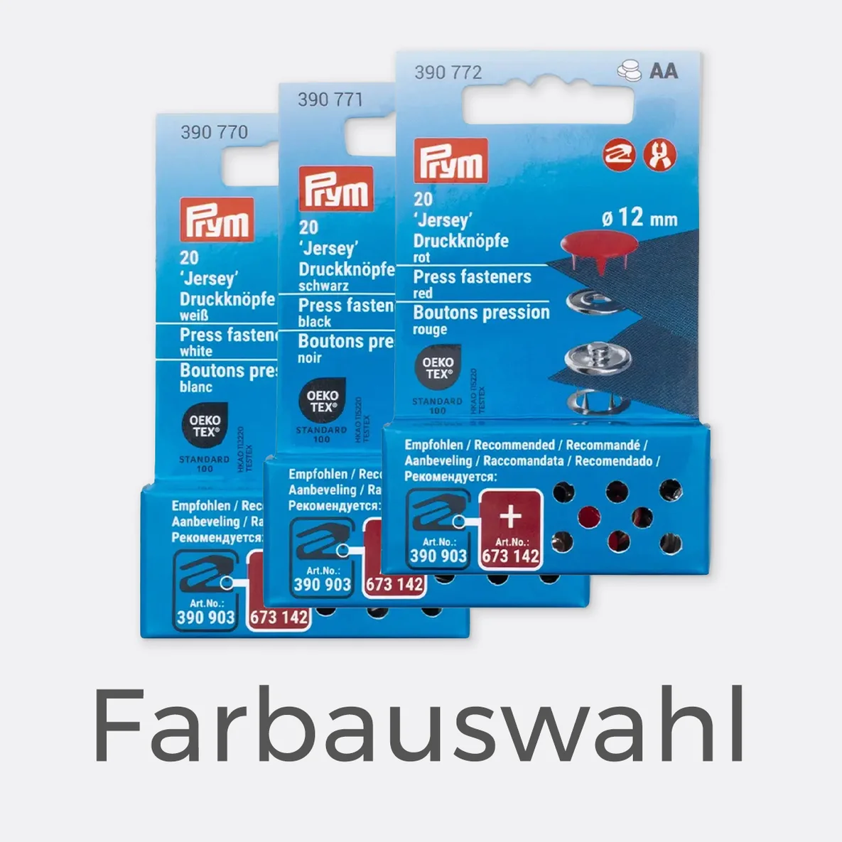 PRYM Jersey Druckknöpfe 12mm Geschlossen