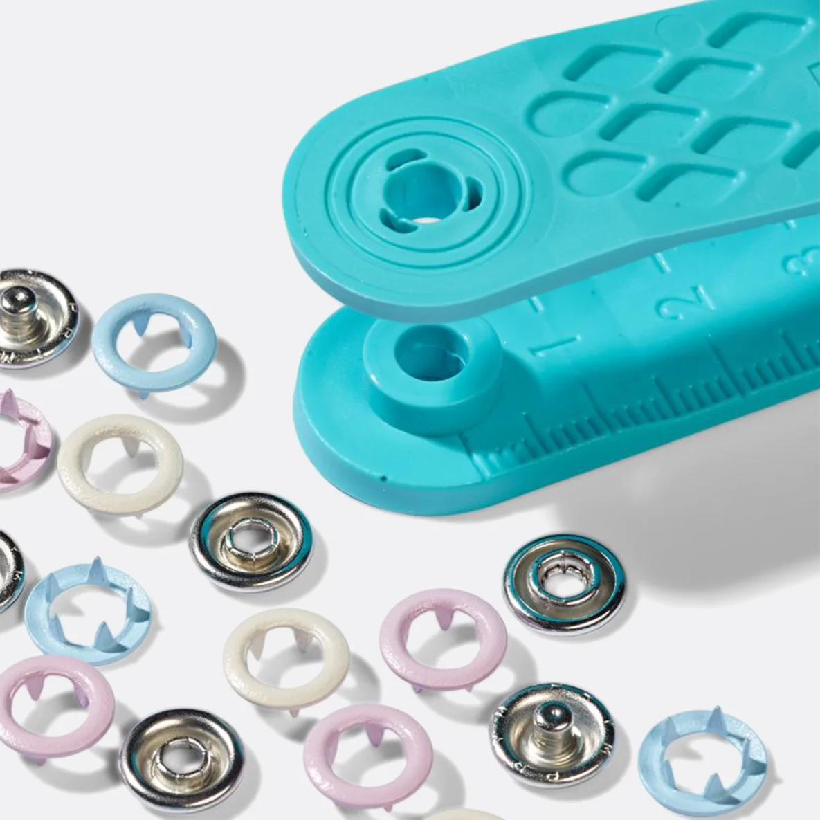 PRYM Love Jersey Druckknöpfe 8mm Farbmix Pastell