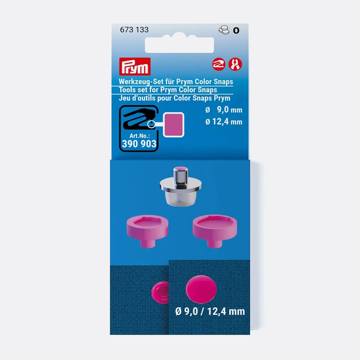PRYM Werkzeug-Set für Snaps - 9 und 12,4mm