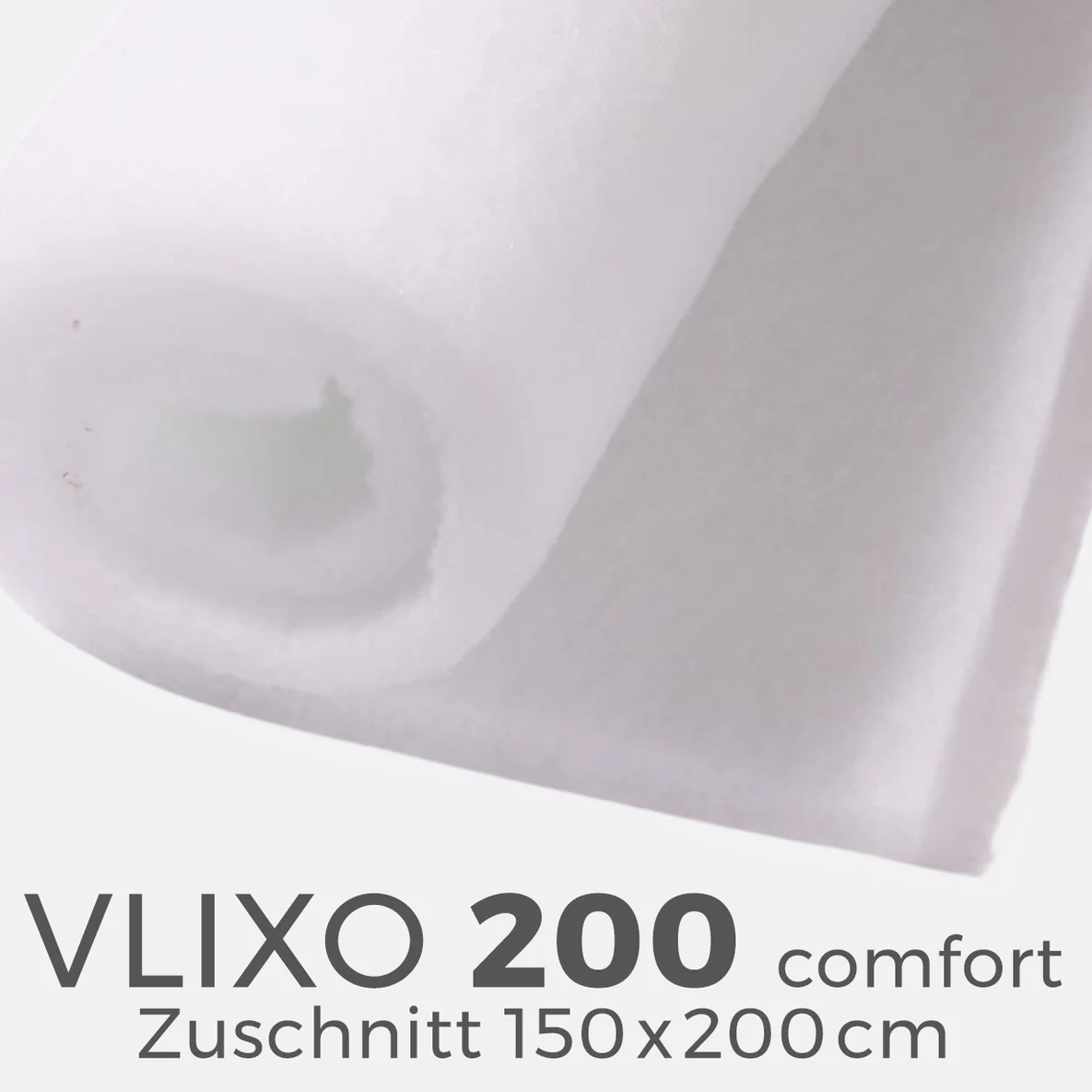 VLIXO Volumenvlies Comfort 200, Zuschnitt 150x200cm