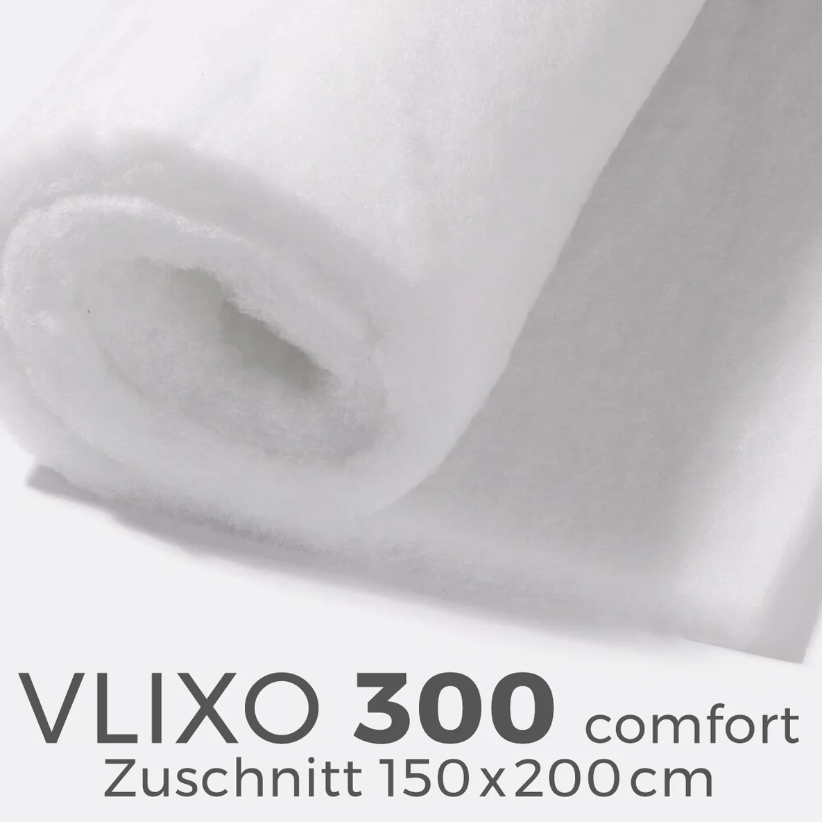 VLIXO Volumenvlies Comfort 300, Zuschnitt 150x200cm