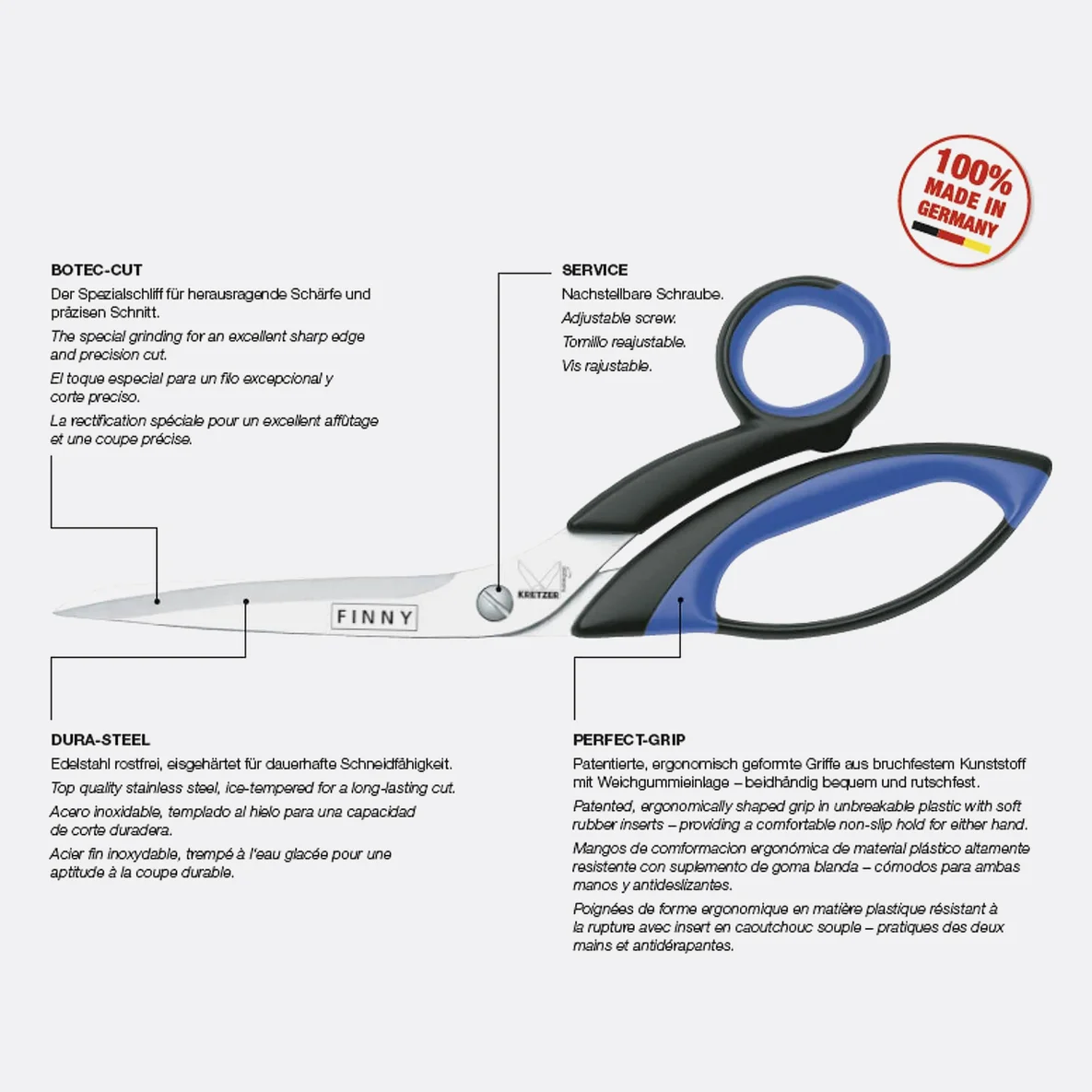 KRETZER Schneiderschere FINNY XXXL