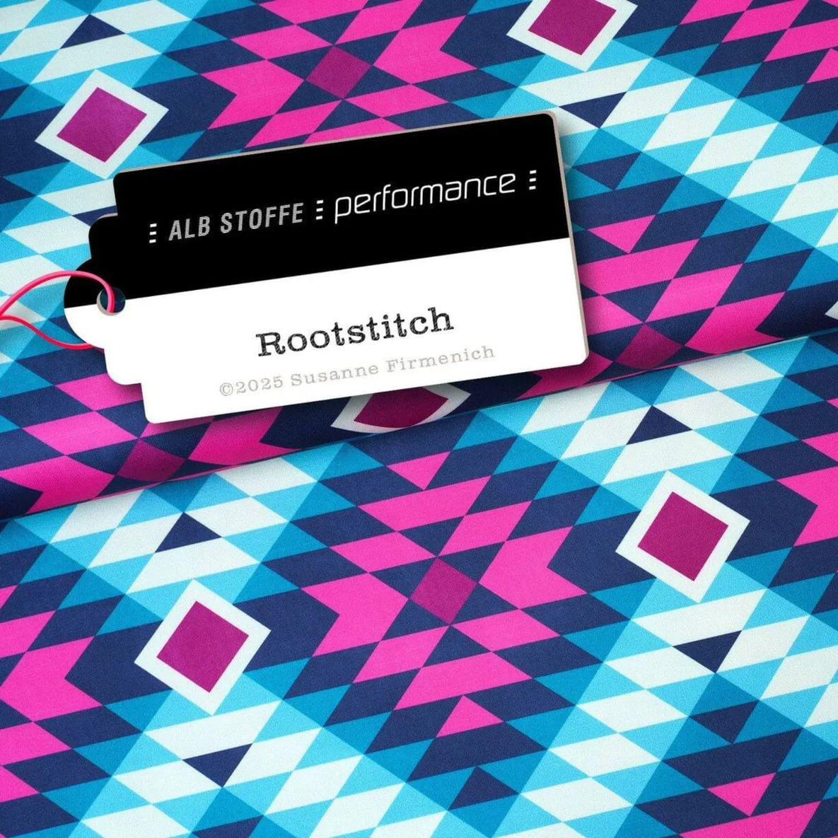 Albstoffe Performance Kollektion "Rootstitch" Türkis