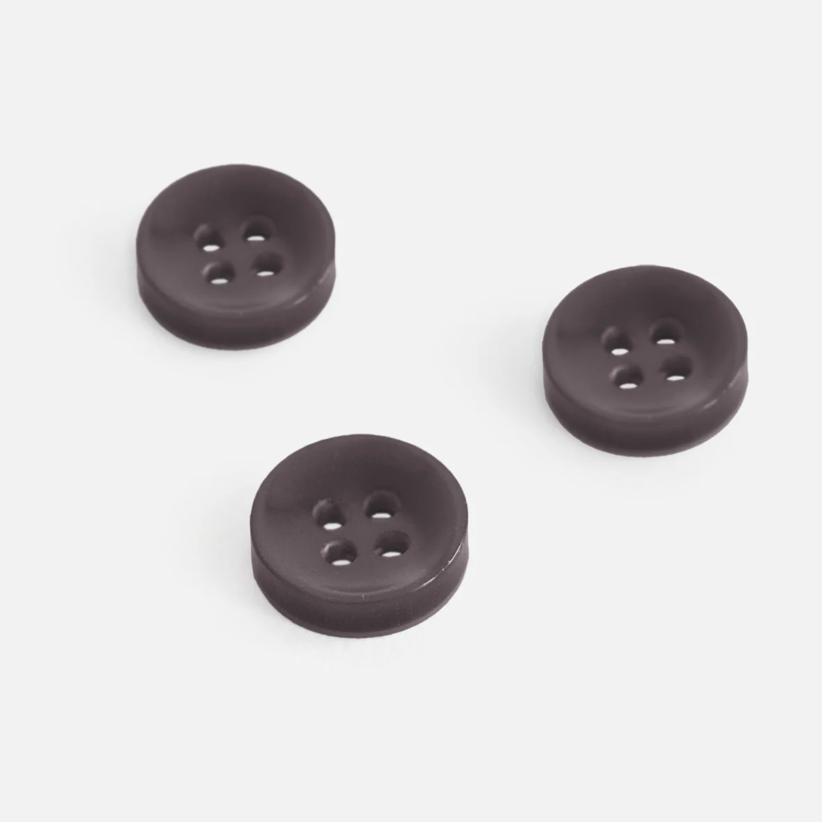 Knopf Perlmutt-Optik, 11 mm, Dunkelgrau