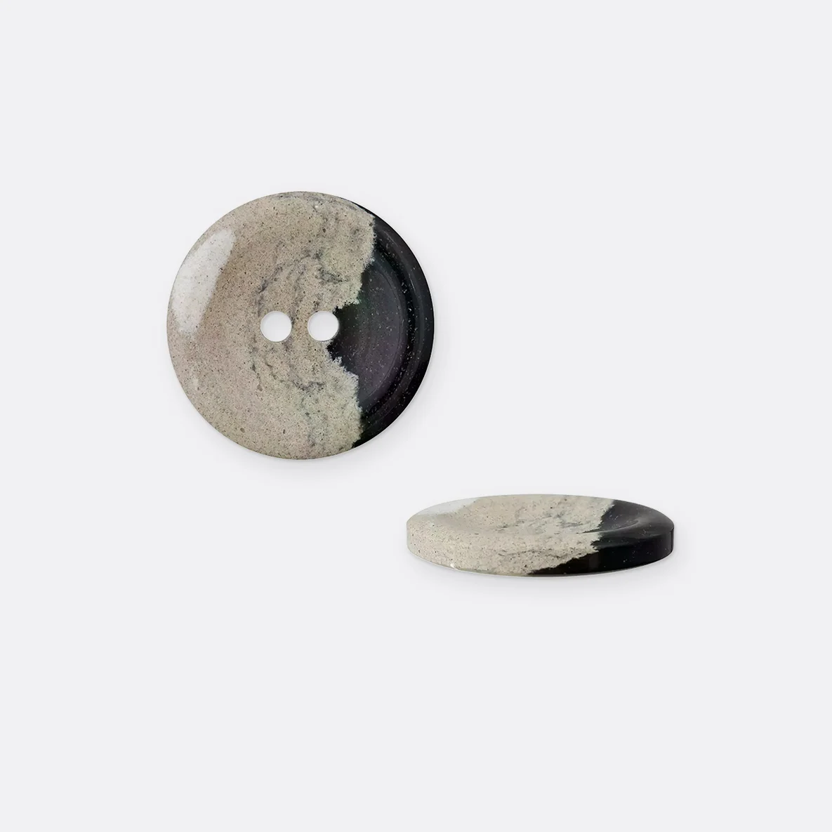 Knopf Recycelt, 15 mm, Mehrfarbig