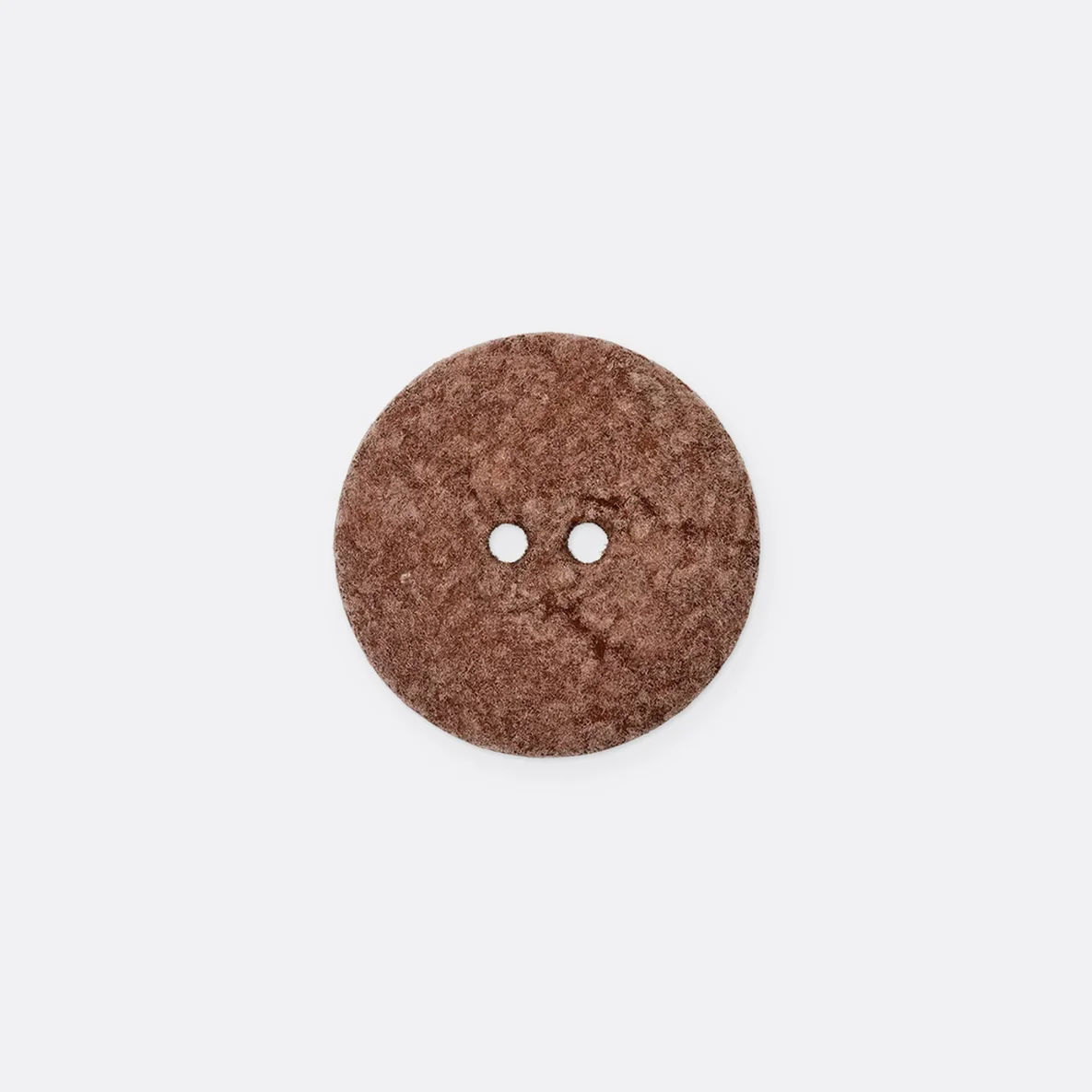 Knopf Recycelt, 18 mm, Braun