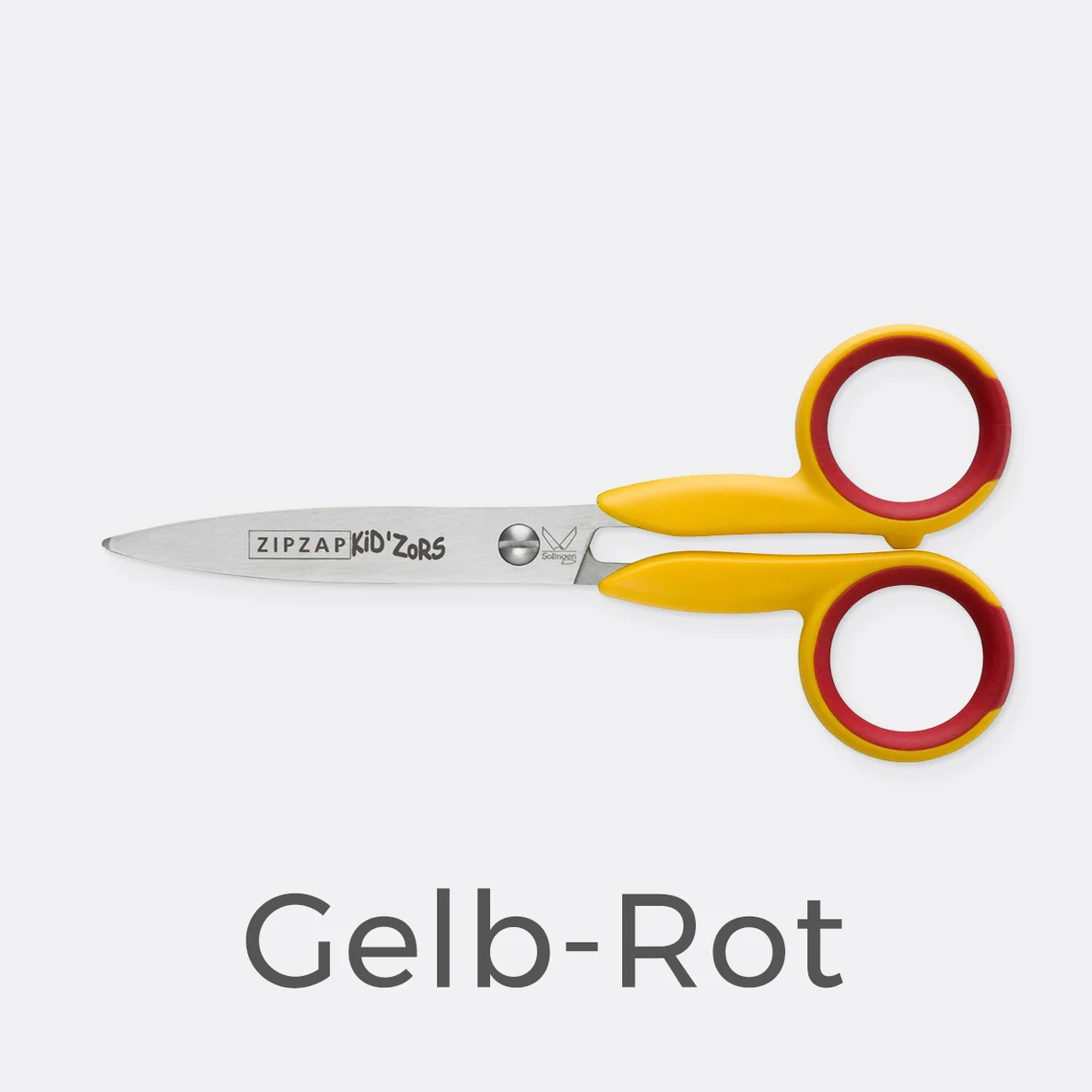 KRETZER Kinderschere ZIPZAP, 13 cm, Gelb-Rot