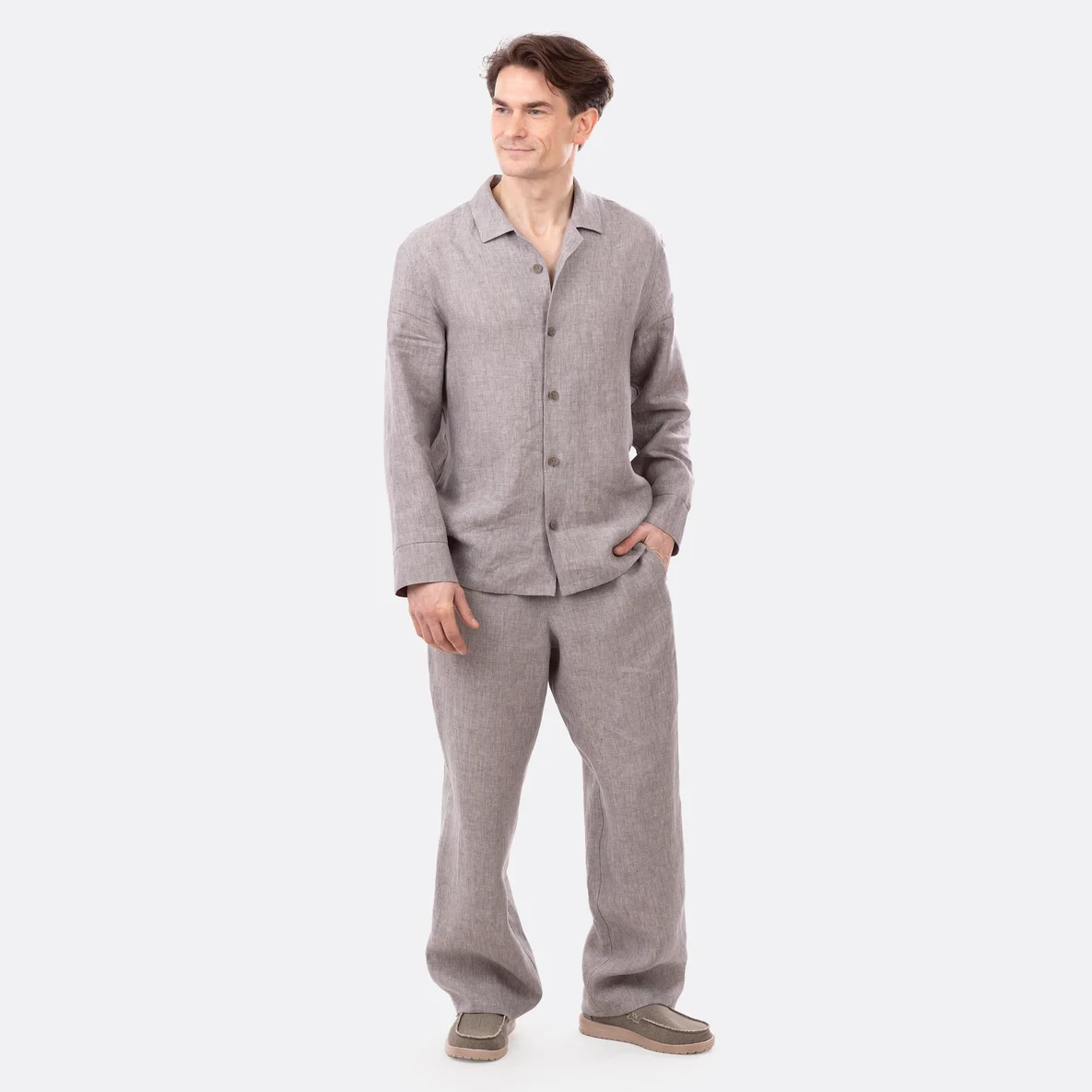 Leinenstoffe für sommerlichen Herrenanzug zum Selbernähen