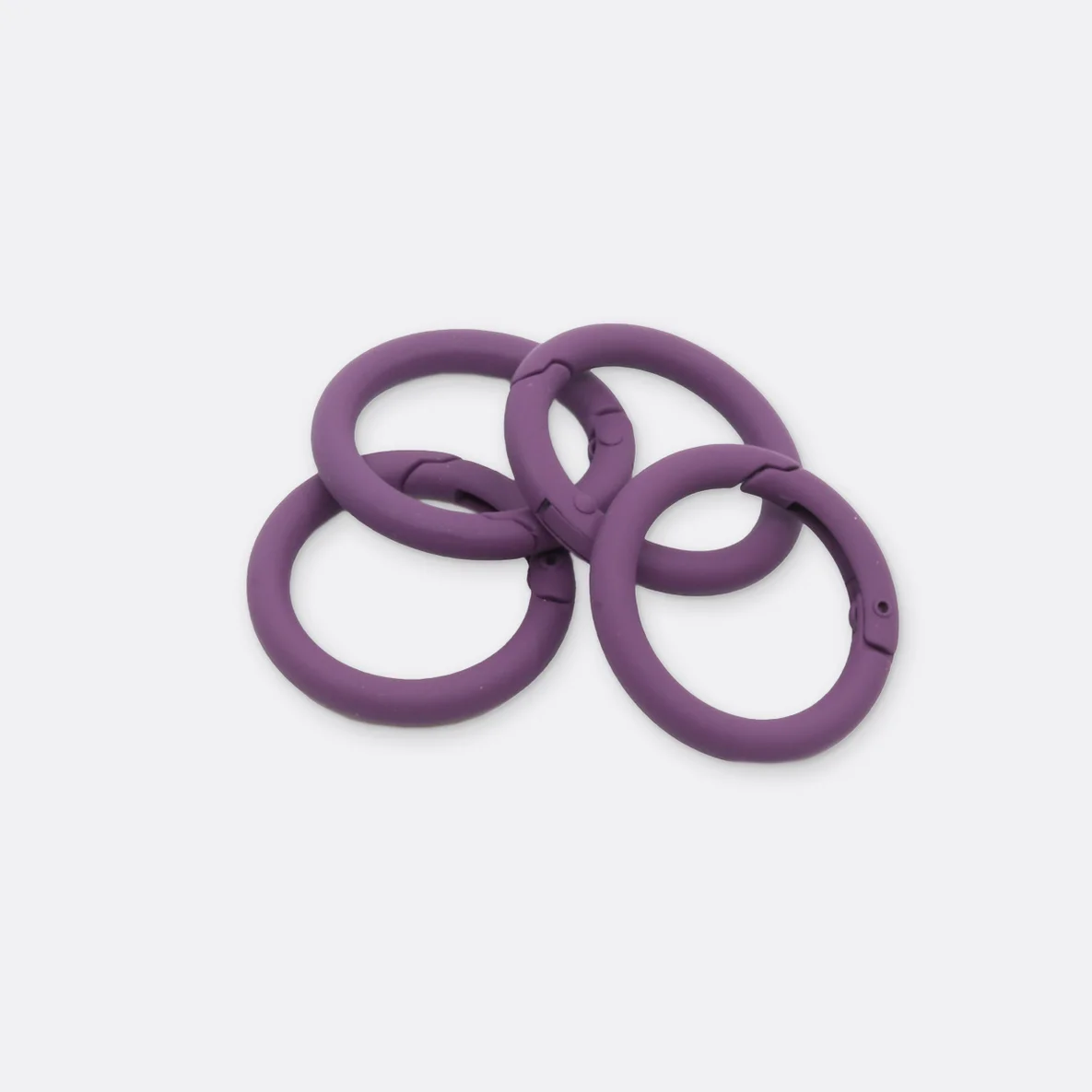 Ring mit Schnappverschluss, 25mm, 4 Stück, Beere D230