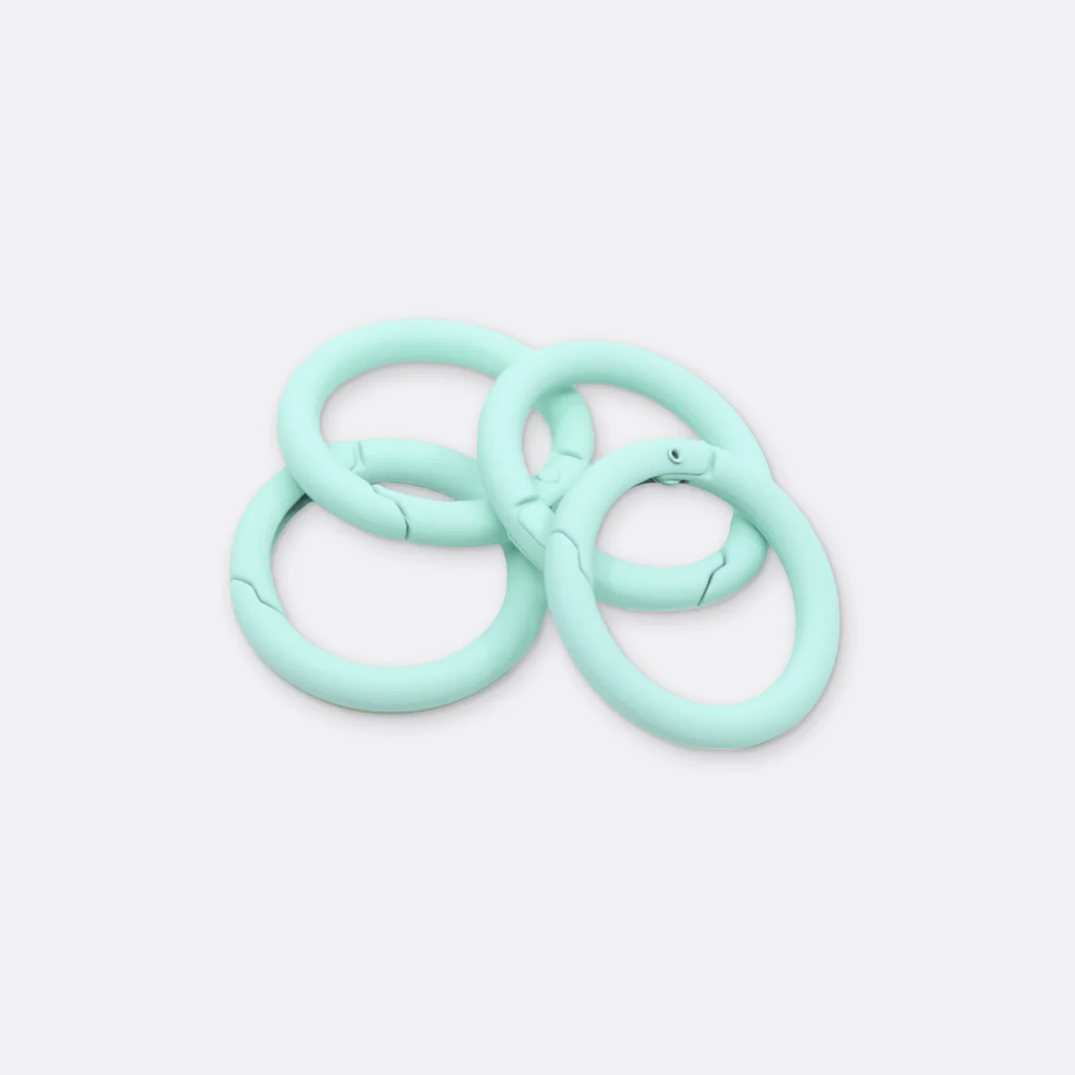 Ring mit Schnappverschluss, 25mm, 1 Stück, Mint D871