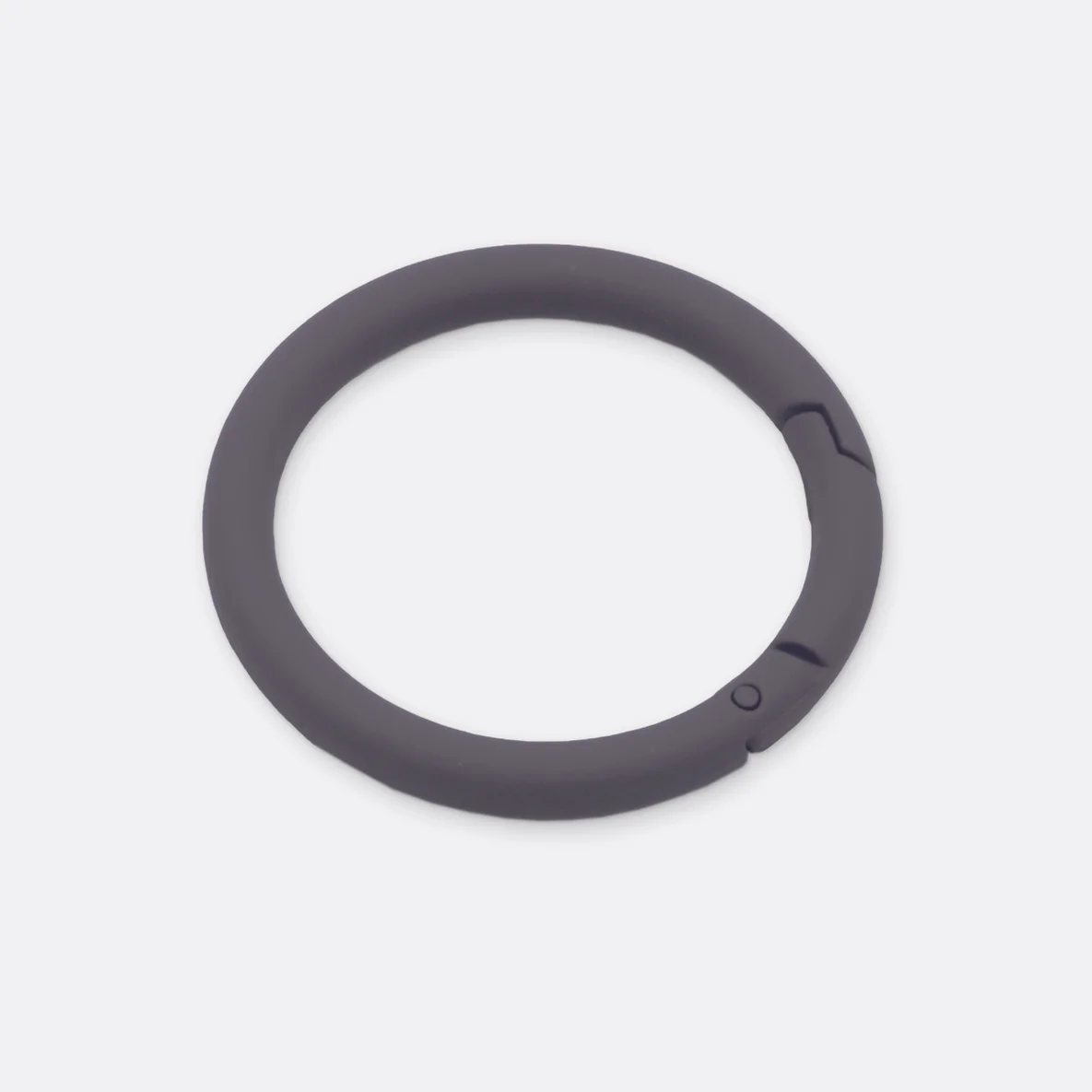 Ring mit Schnappverschluss, 40mm, 1 Stück, Dunkelgrau D306