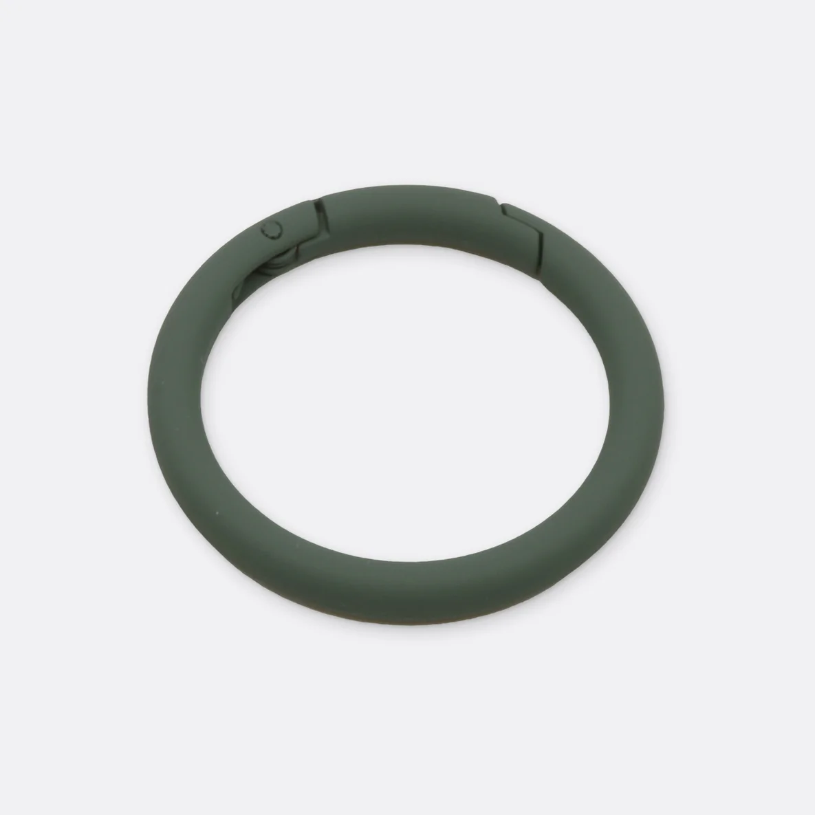 Ring mit Schnappverschluss, 40mm, 1 Stück, Dunkelgrün D190