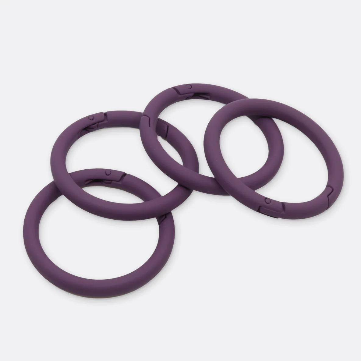 Ring mit Schnappverschluss, 40mm, 4 Stück, Beere D230