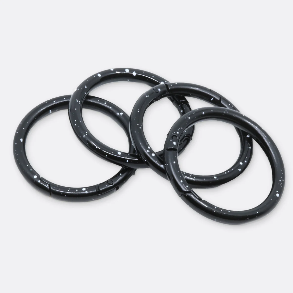 Ring mit Schnappverschluss, 40mm, 4 Stück, Splash