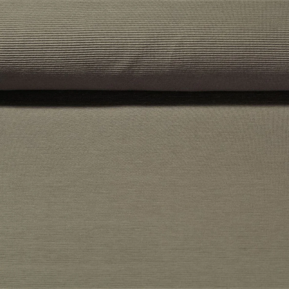 Rippjersey "Mona" Quergerippt Uni Braun