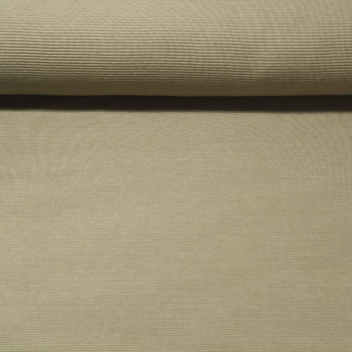 Rippjersey "Mona" Quergerippt Uni Olivgrün