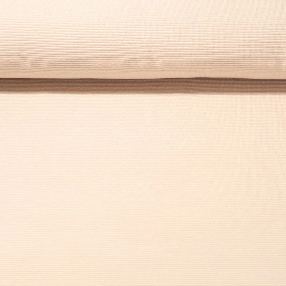 Rippjersey "Mona" Quergerippt Uni Sand