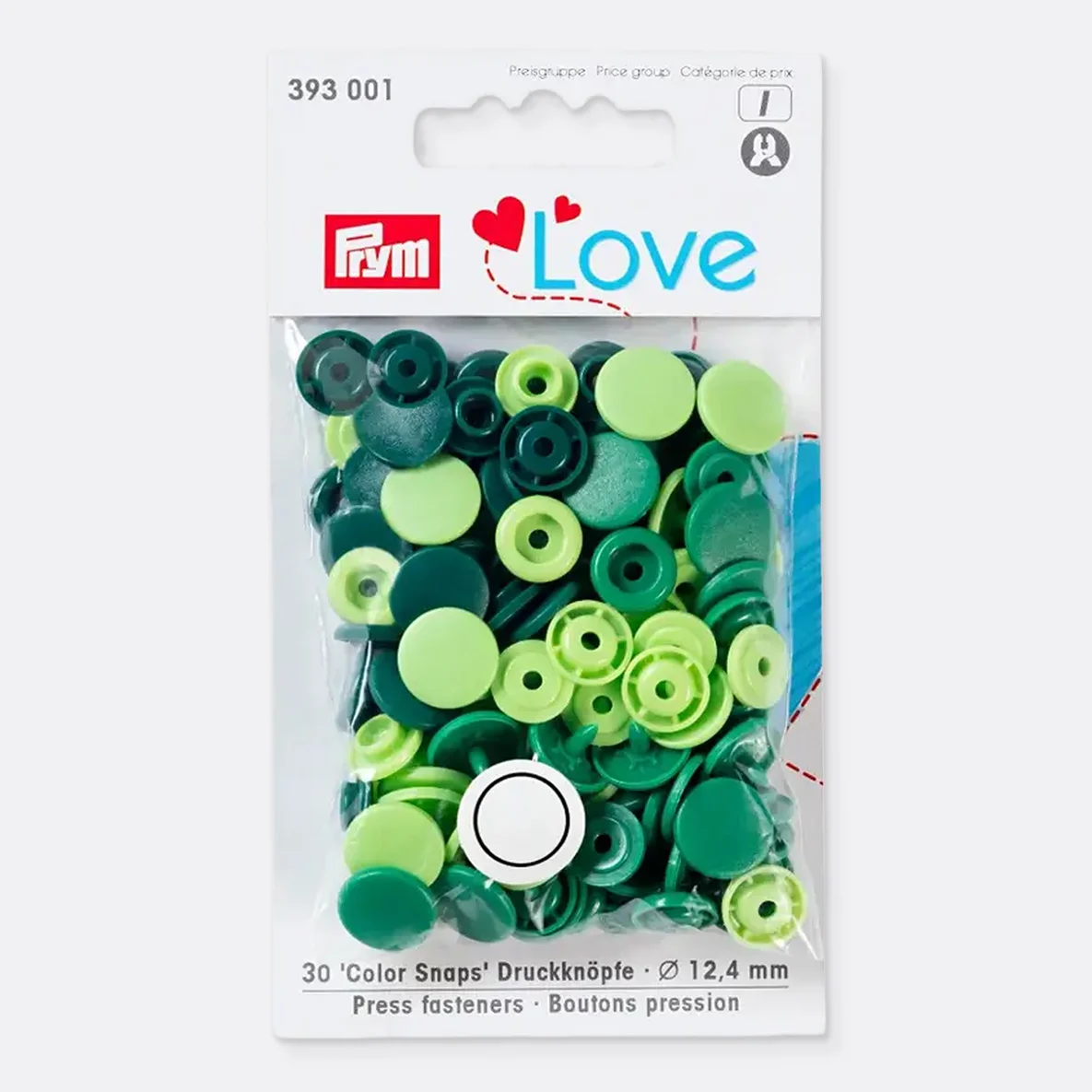 PRYM Color Snap Druckknöpfe, Grün