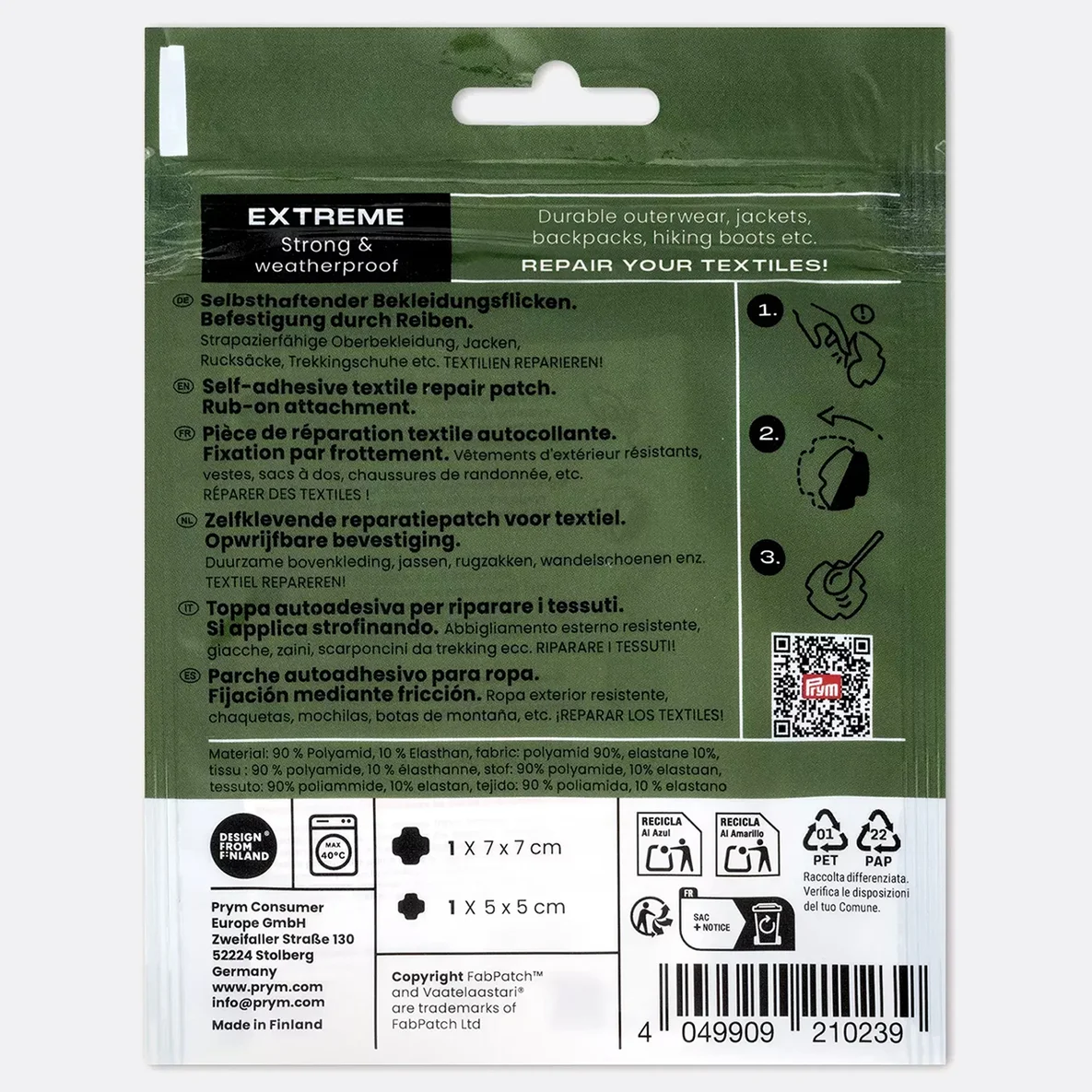 PRYM Rub-on Patch EXTREME 2 Stück 