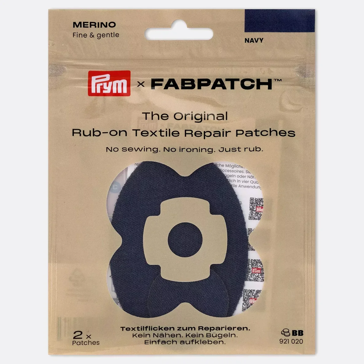 PRYM Rub-on Patch MERINO Marine