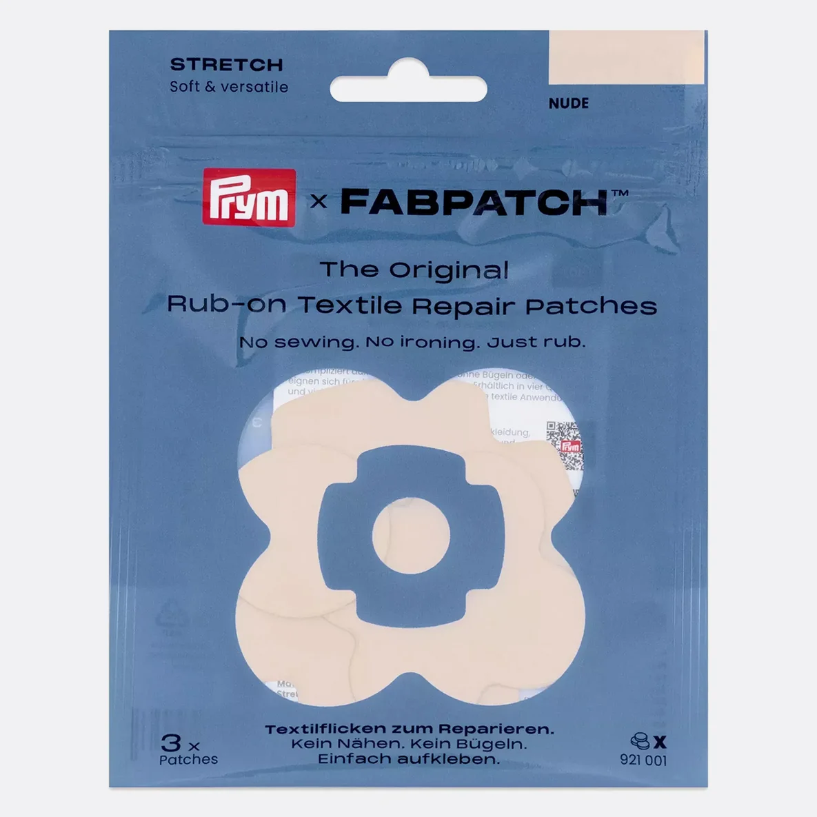 PRYM Rub-on Patch STRETCH 3 Stück Beige