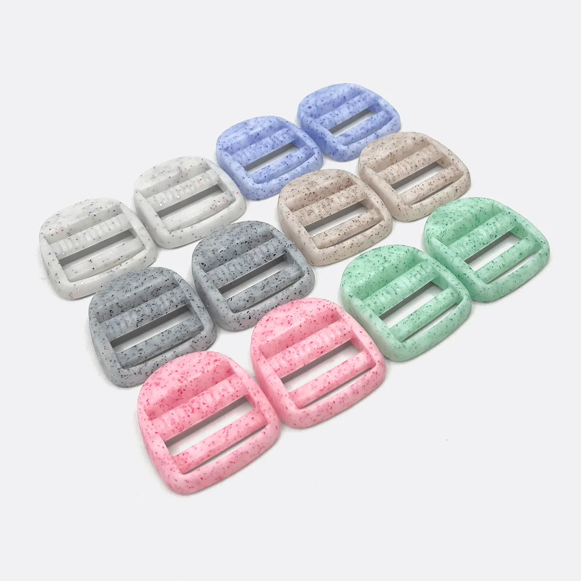 Kunststoff Taschenzubehör Set, 25mm, Marmor, Klemmschnalle
