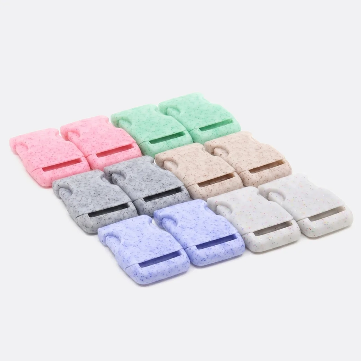 Kunststoff Taschenzubehör Set, 25mm, Marmor