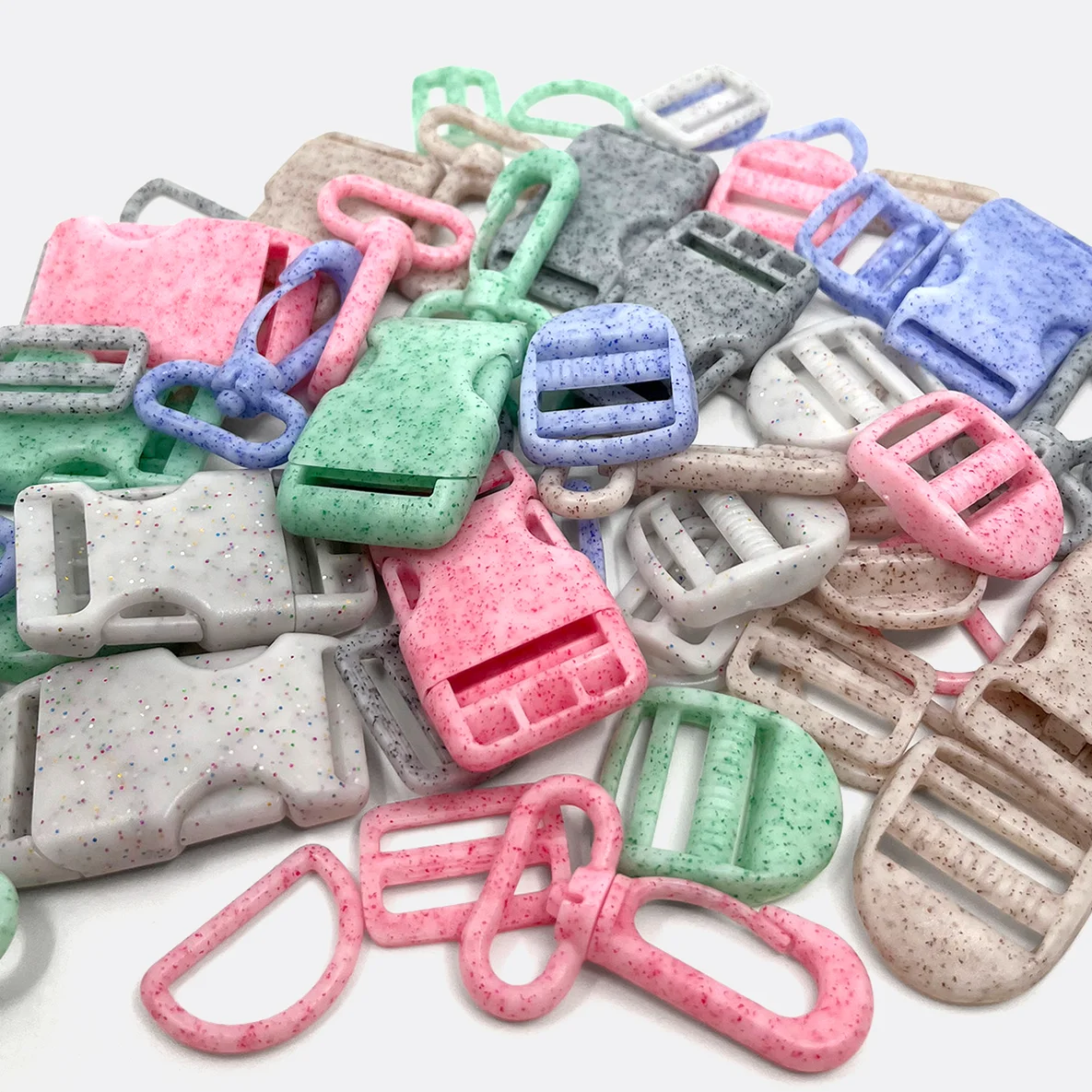 Kunststoff Taschenzubehör Set, 25mm, Marmor