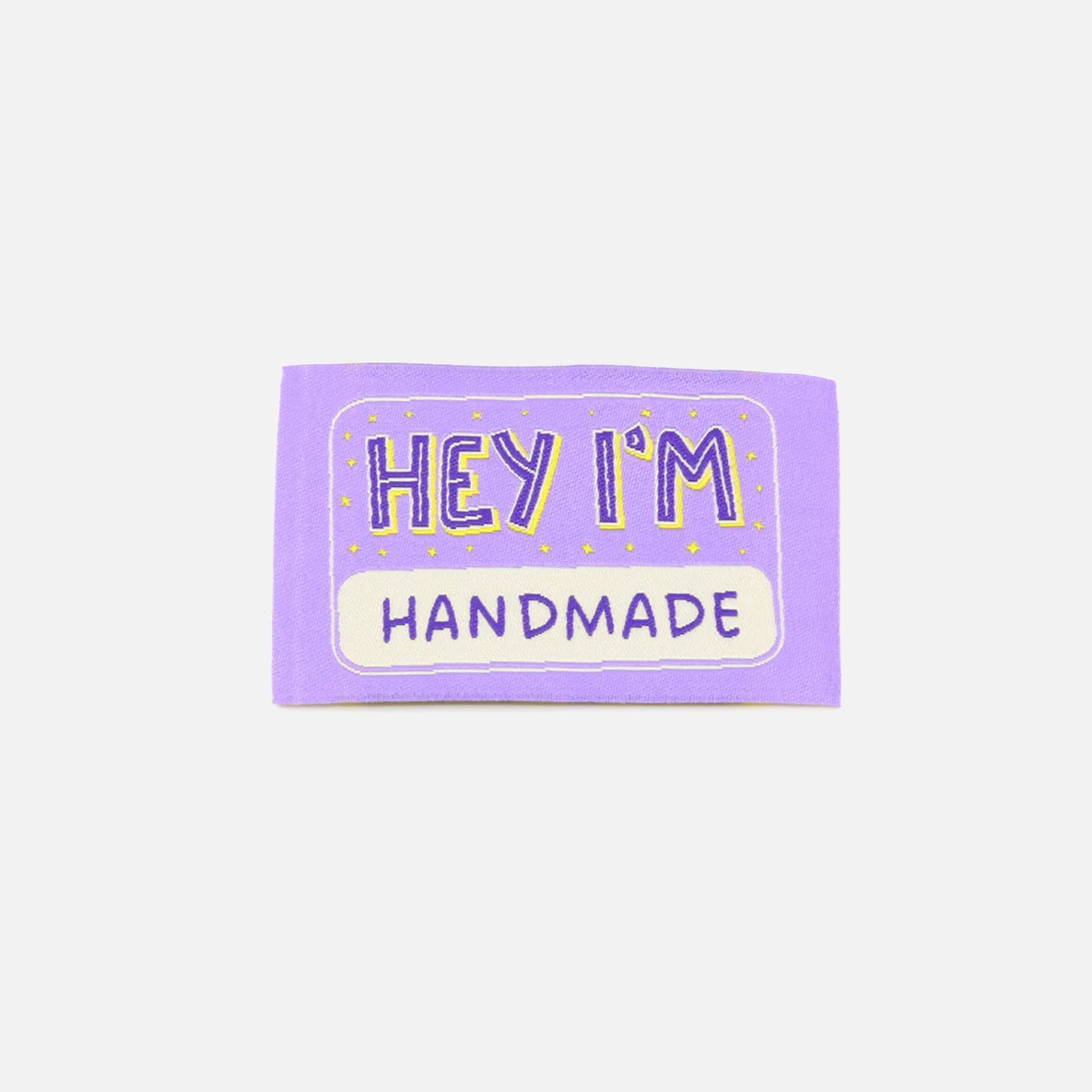 Webetikett "Hey I'm handmade" L