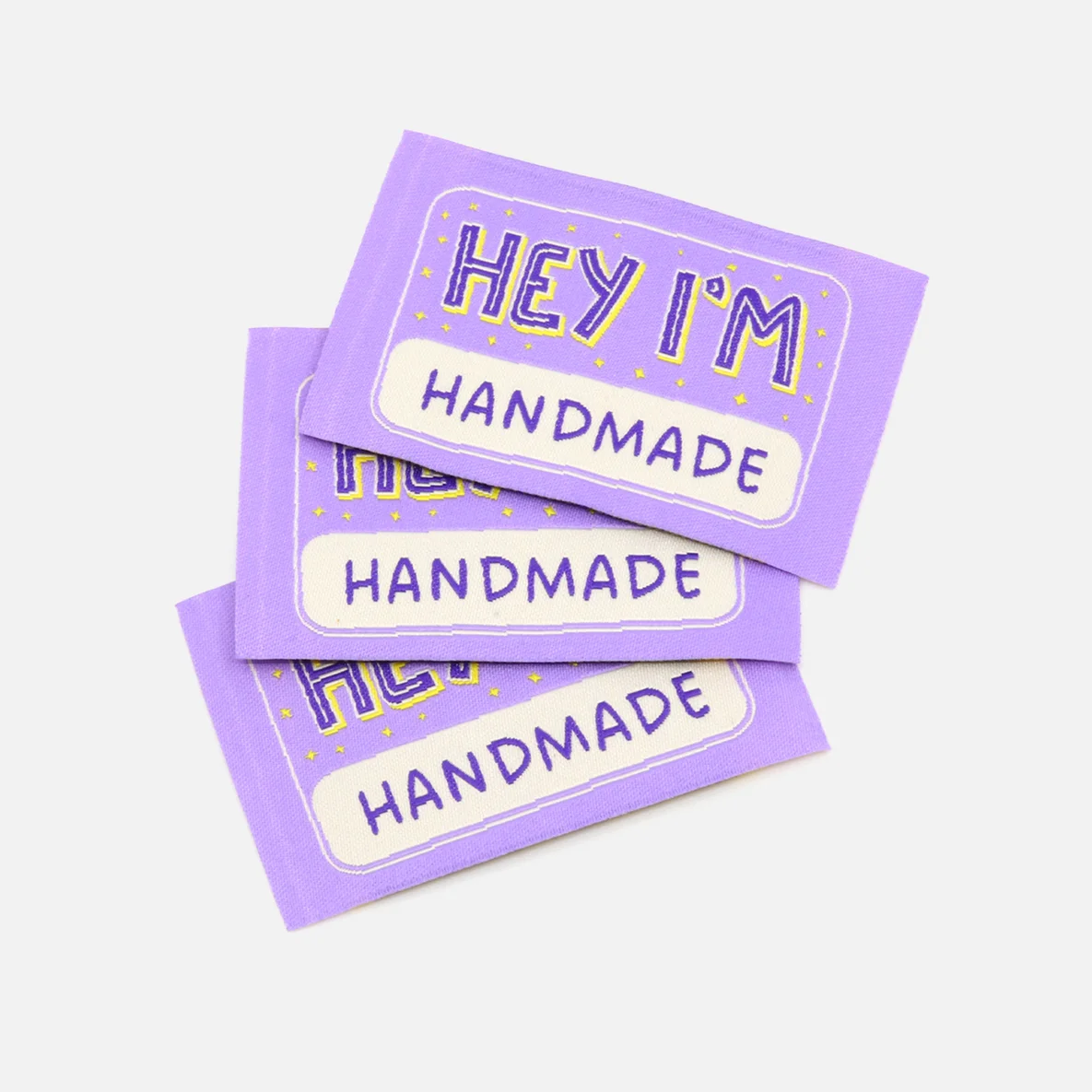 Webetikett "Hey I'm handmade" L