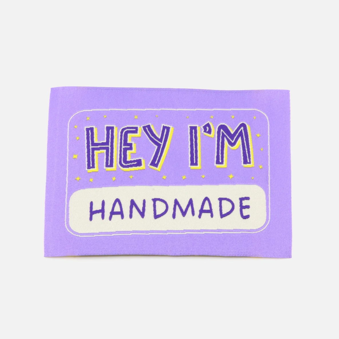 Webetikett "Hey I'm Handmade" XL