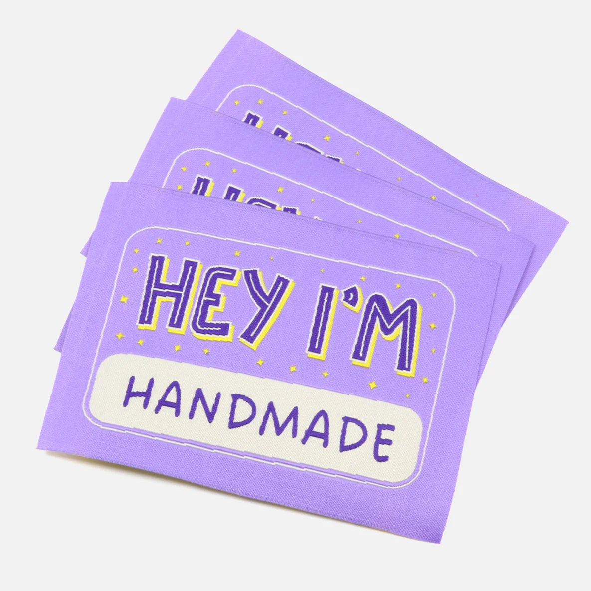Webetikett "Hey I'm Handmade" XL