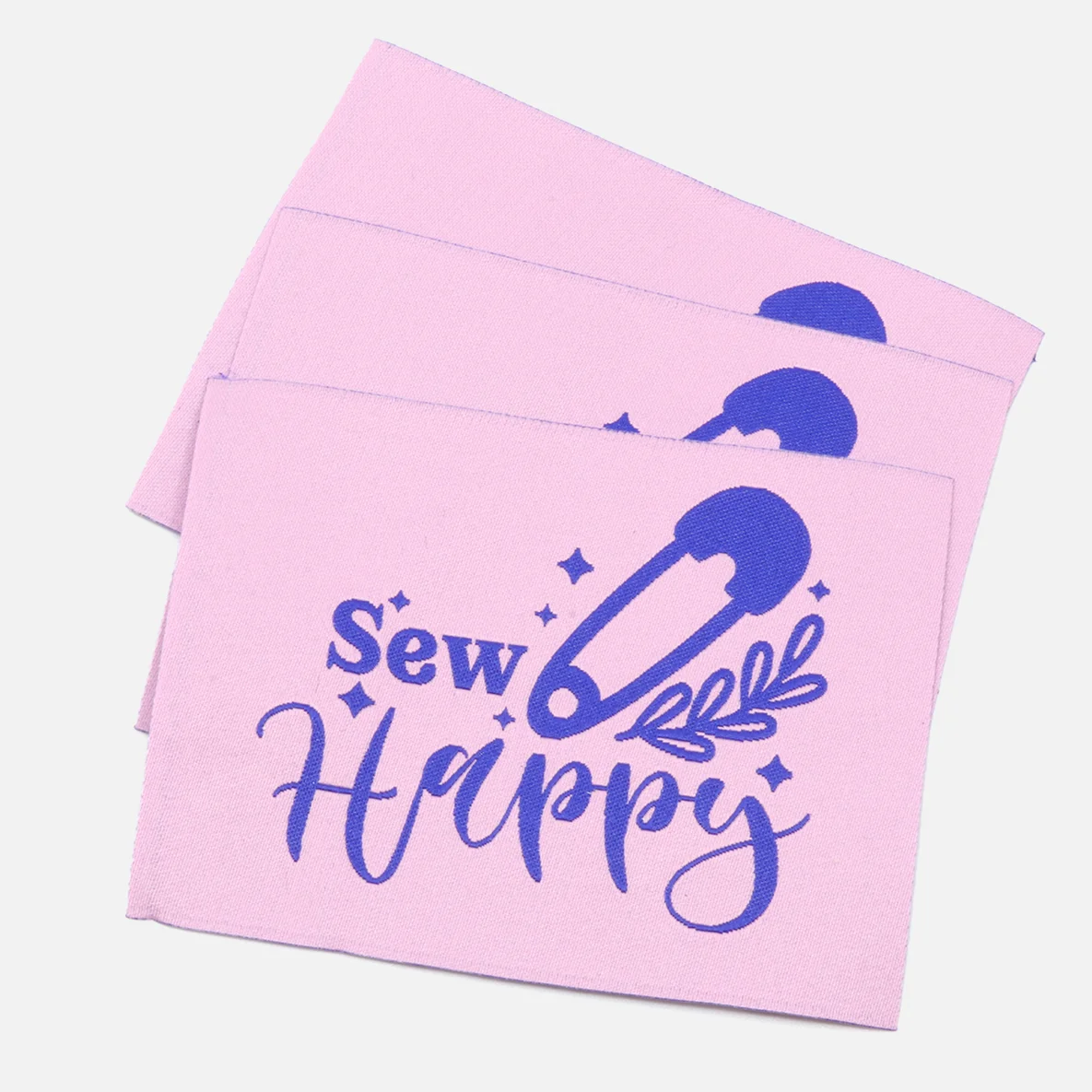Webetikett "Happy Sewing" XL